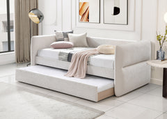 Philipa Oatmeal Twin Daybed with Trundle - MyWaynesHome #