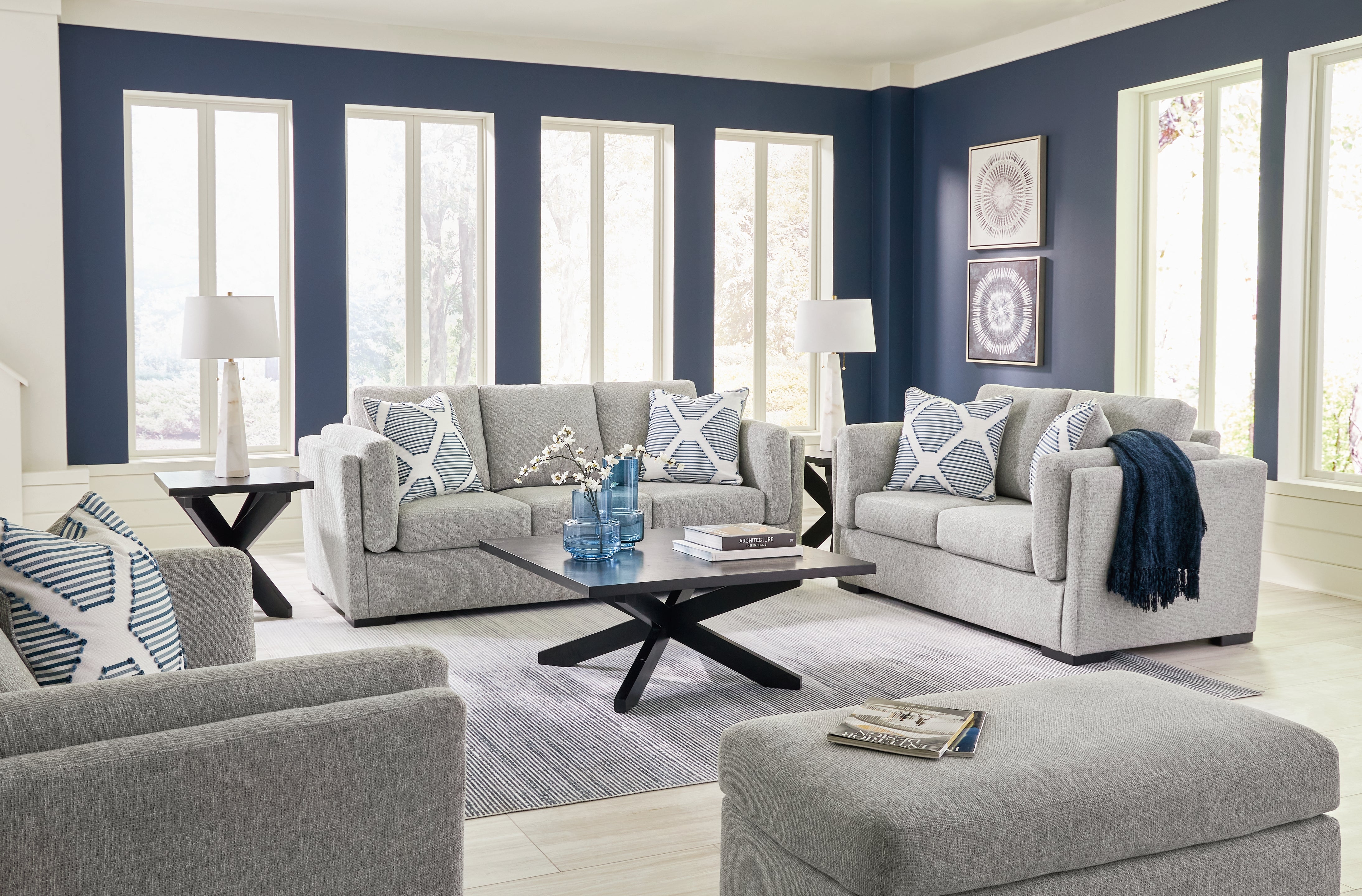 Evansley Sofa, Loveseat, Oversized Chair and Ottoman - MyWaynesHome #