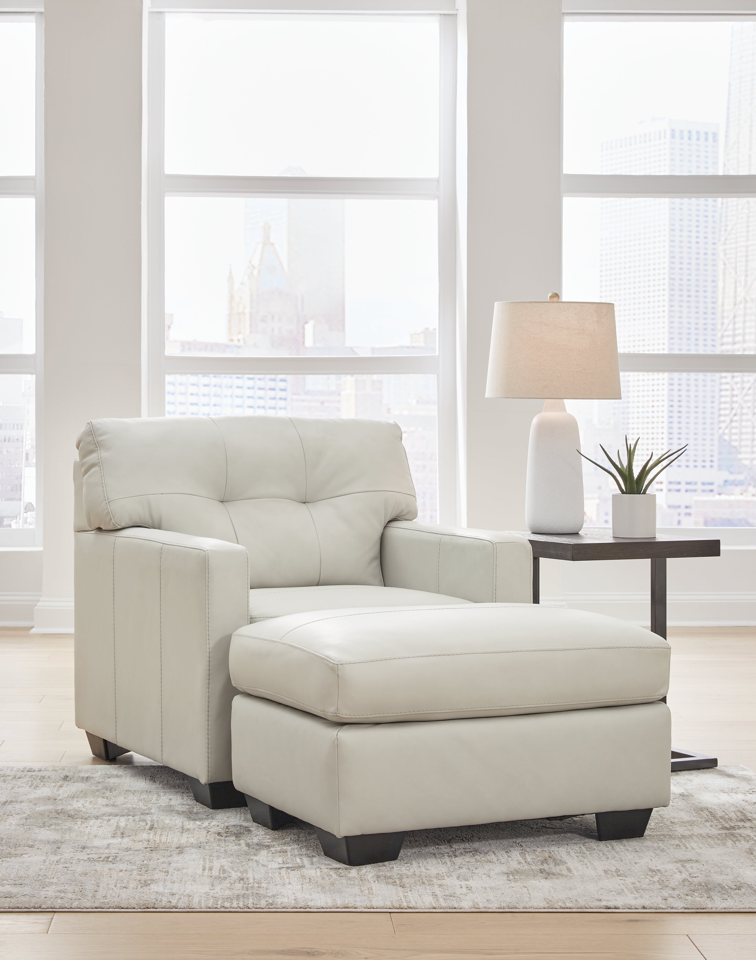 Belziani Oversized Chair and Ottoman