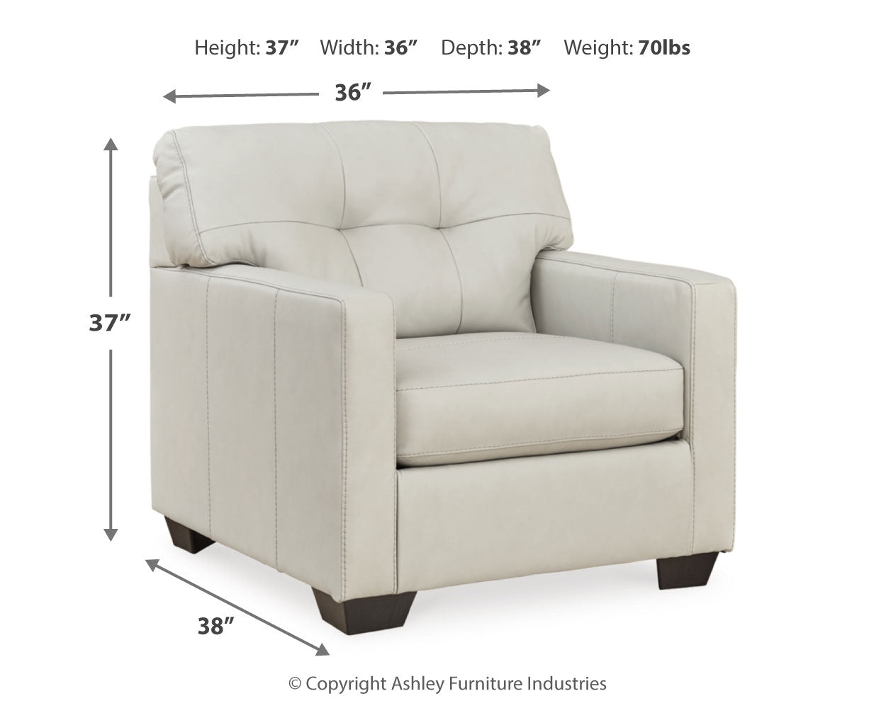 Belziani Oversized Chair and Ottoman