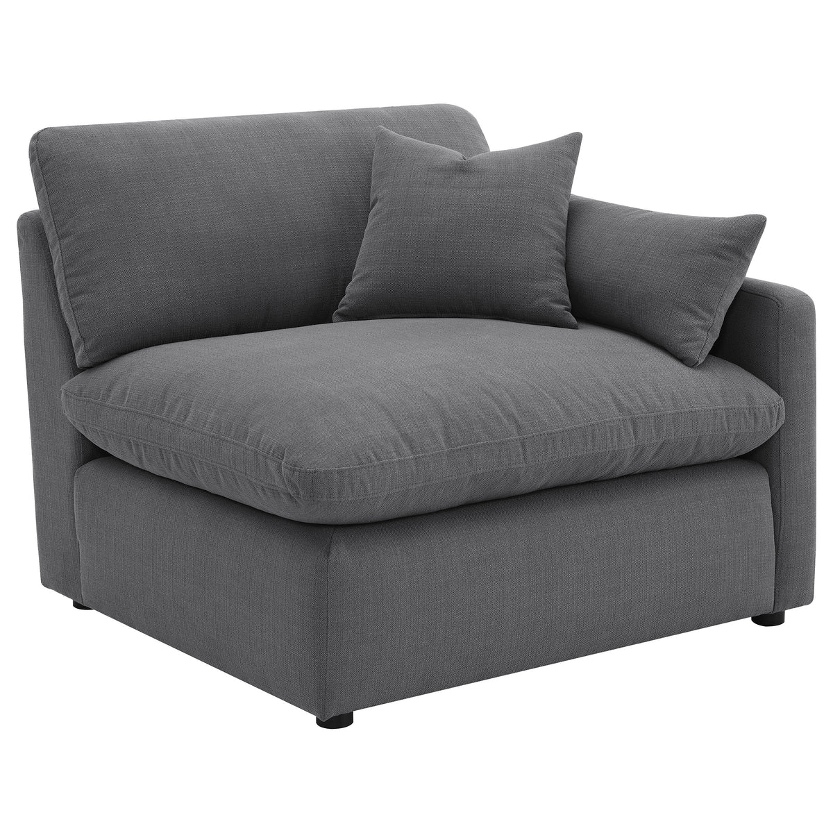 Hobson Upholstered Raf Chair Charcoal