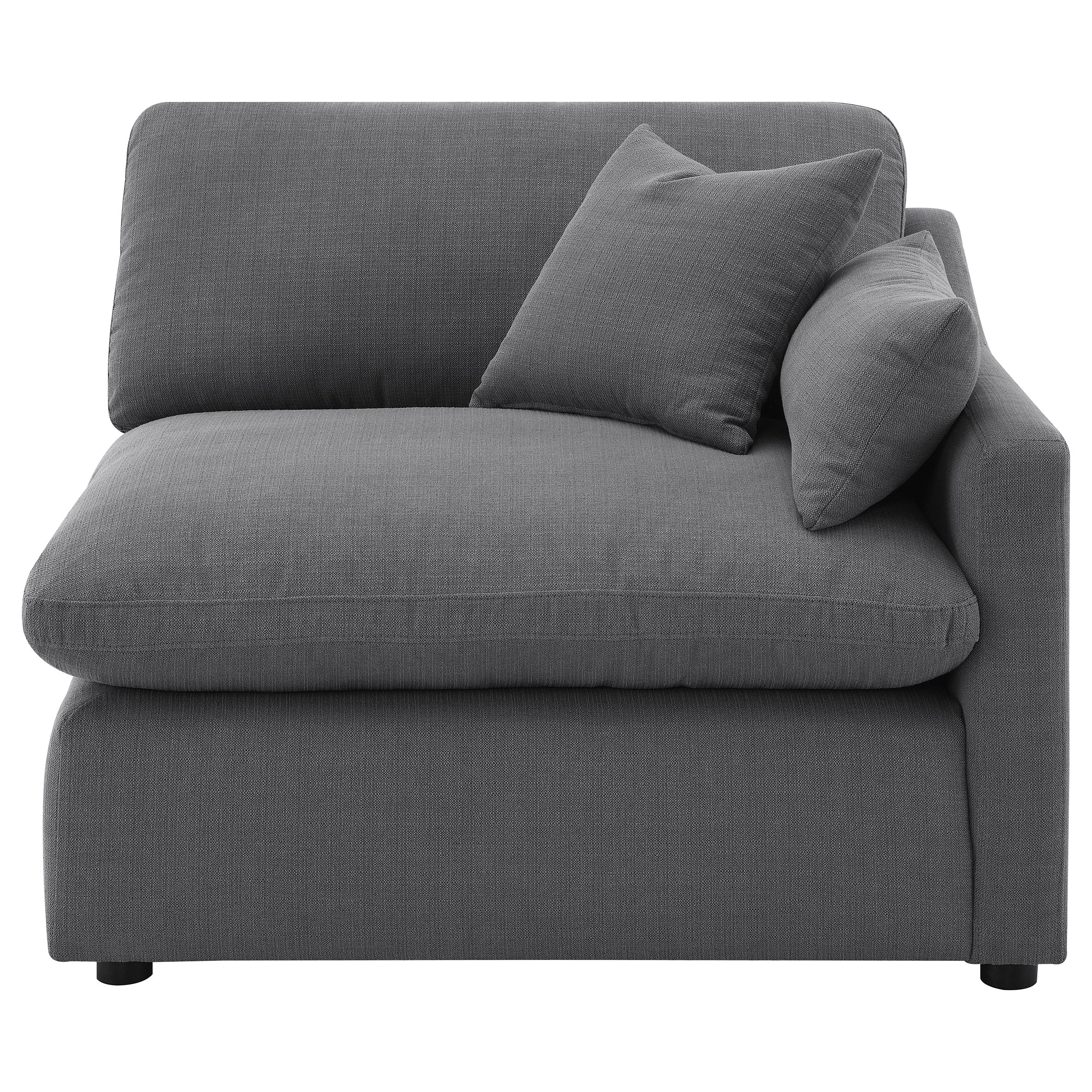 Hobson Upholstered Raf Chair Charcoal