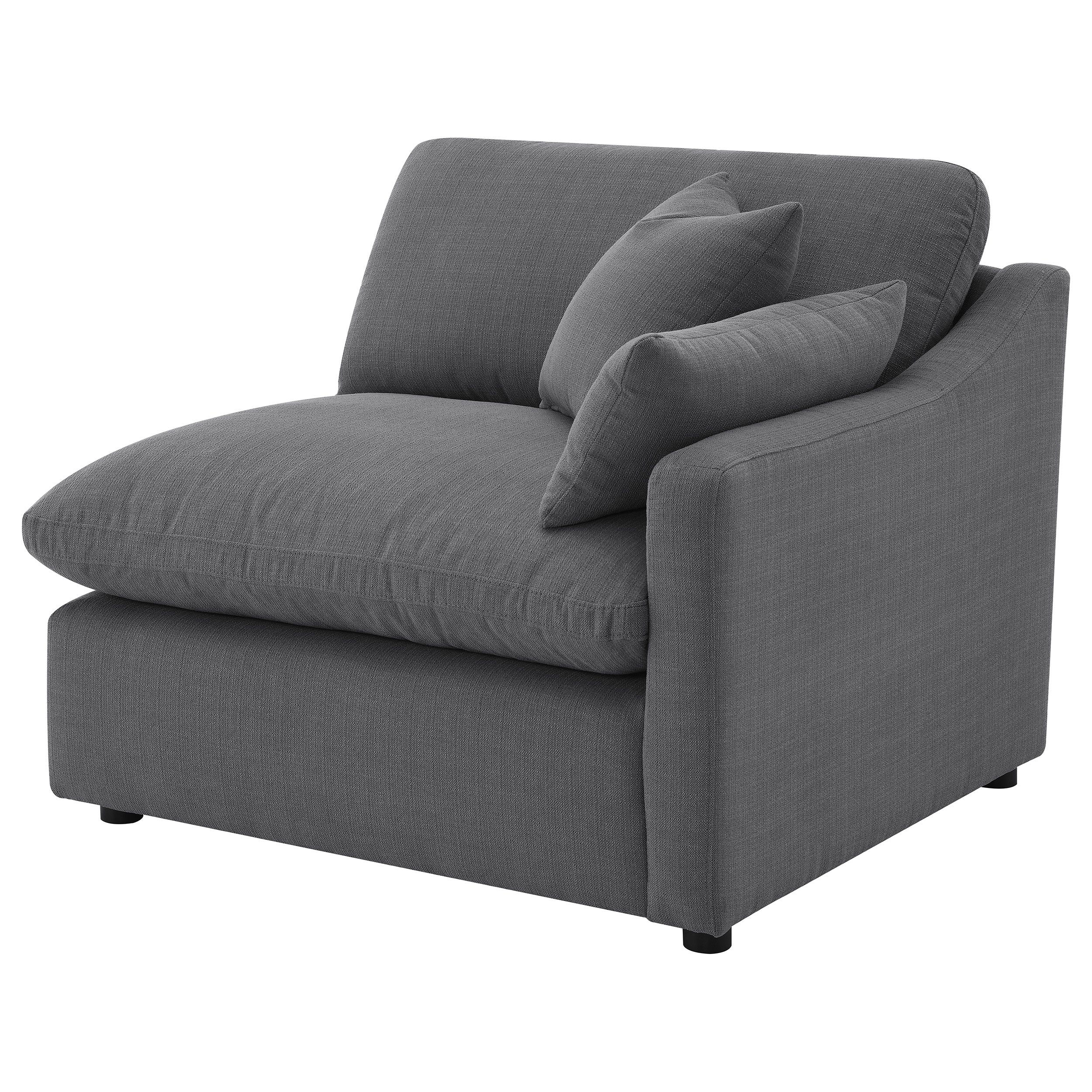 Hobson Upholstered Raf Chair Charcoal