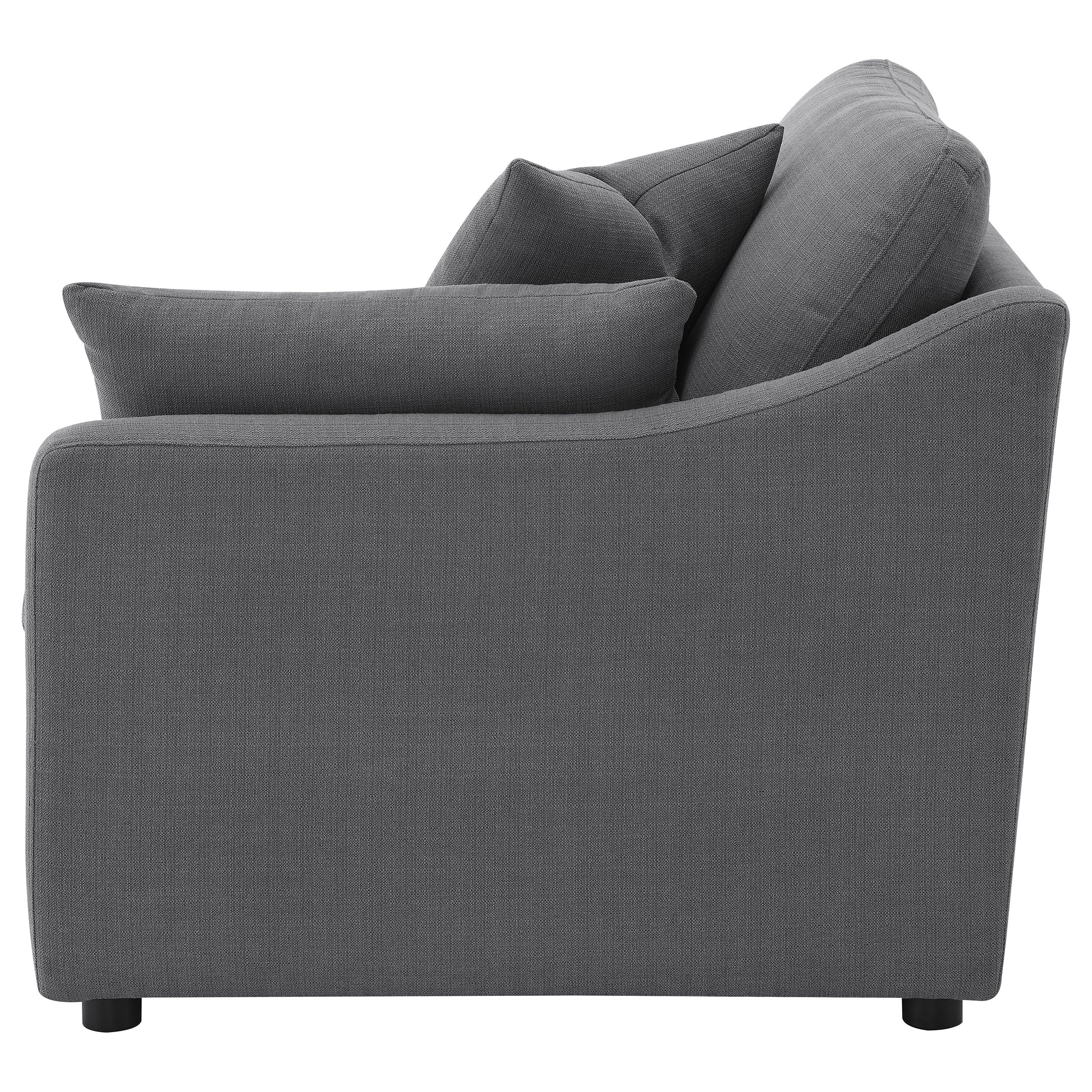 Hobson Upholstered Raf Chair Charcoal