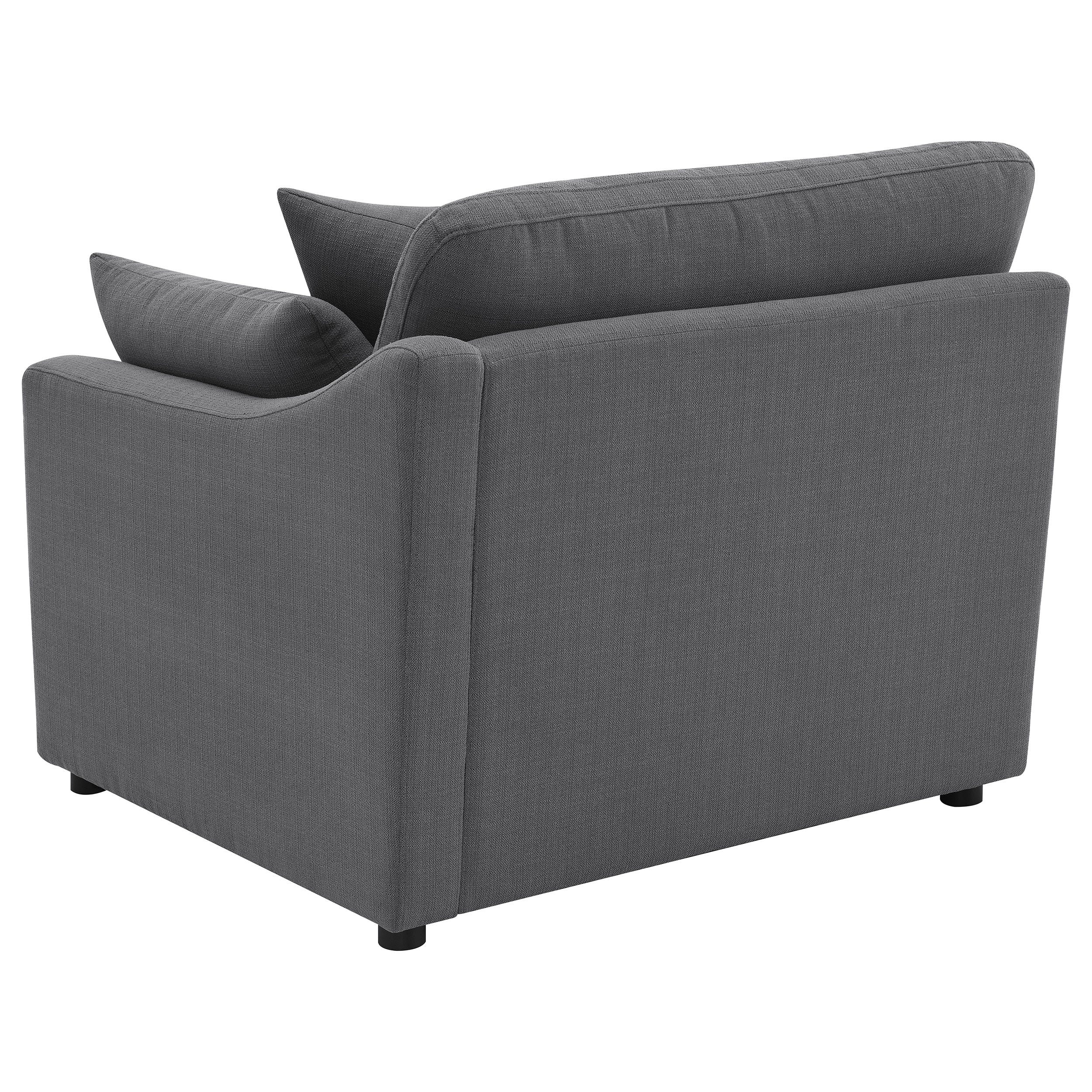 Hobson Upholstered Raf Chair Charcoal