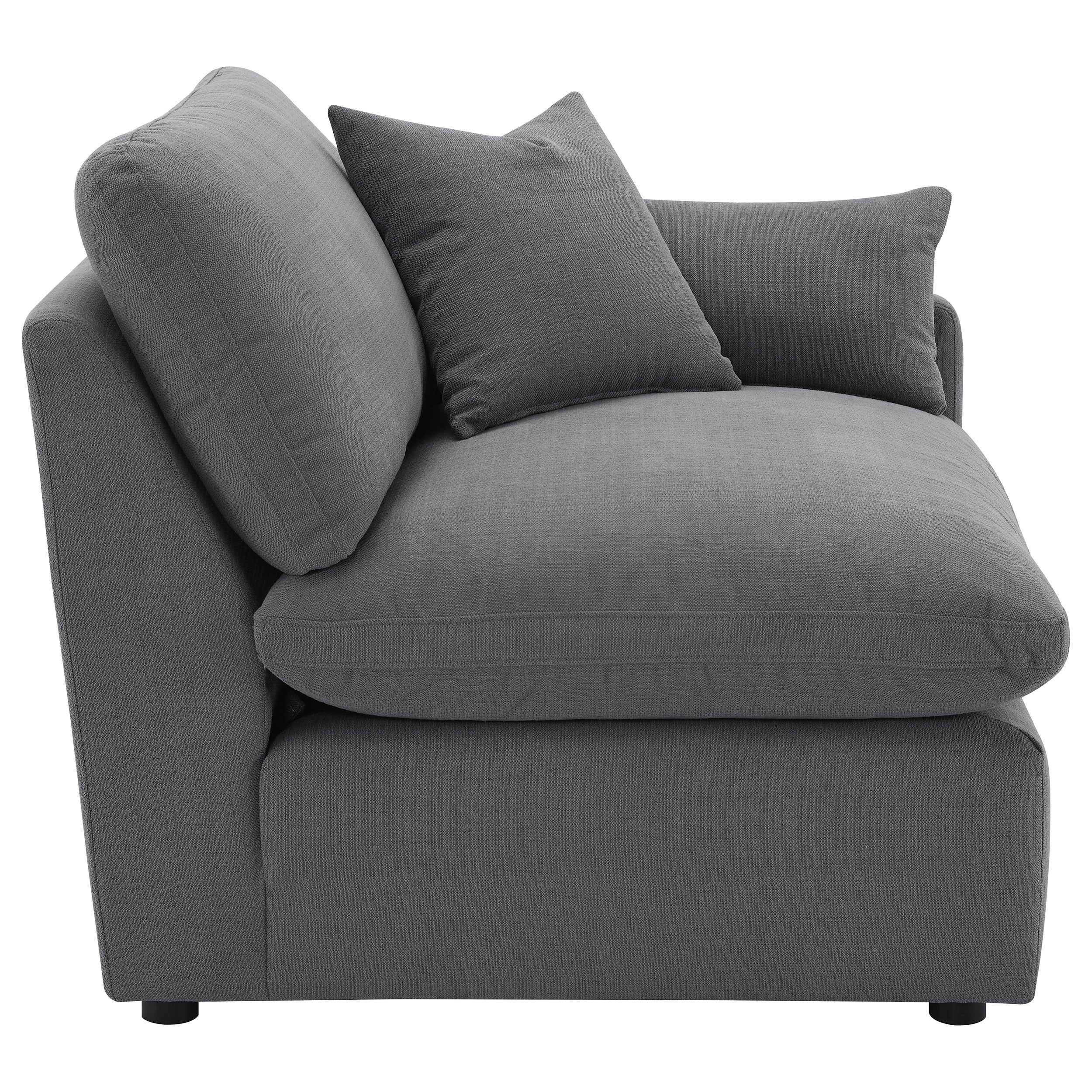 Hobson Upholstered Raf Chair Charcoal