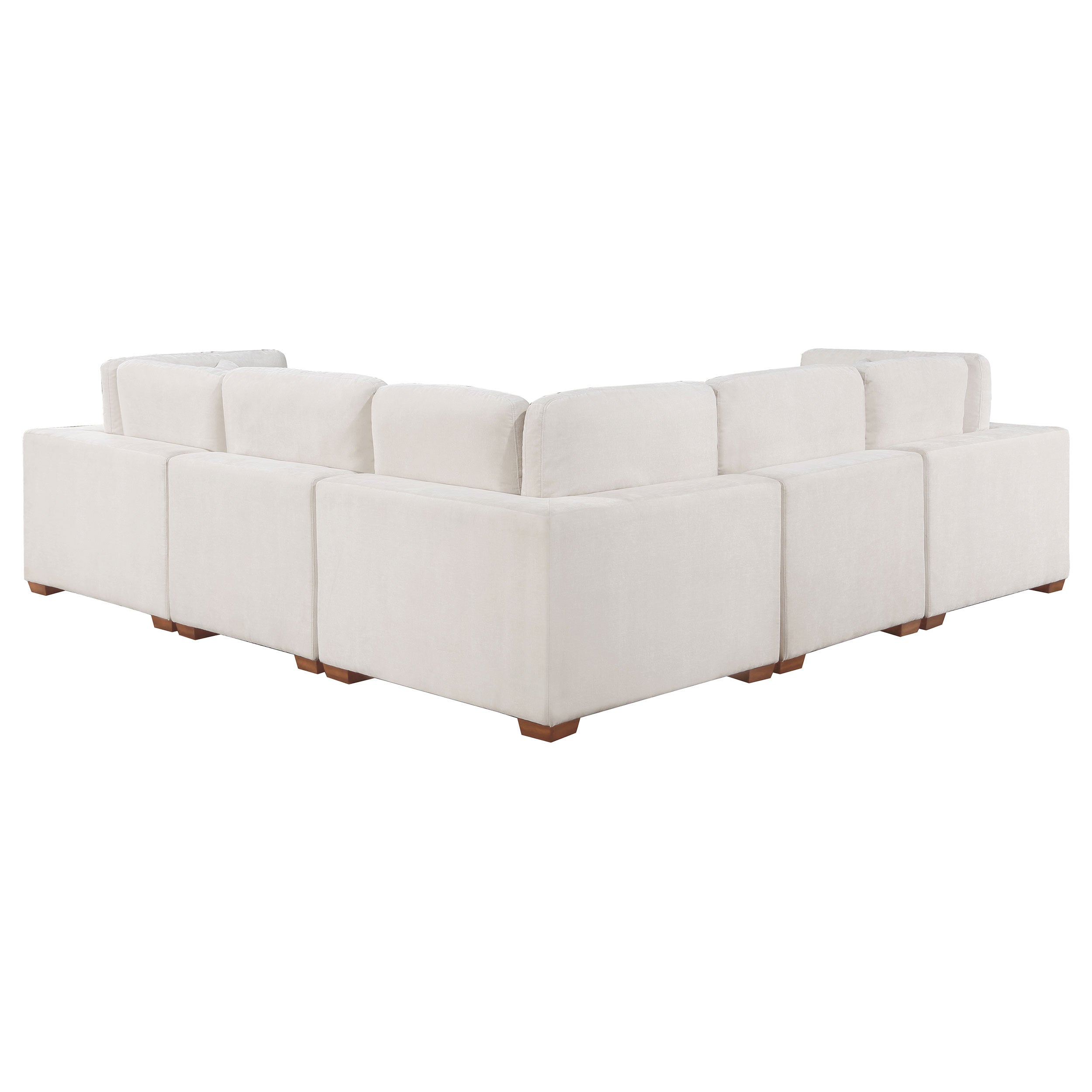 Lakeview 5-piece Upholstered Modular Sectional Sofa Ivory - MyWaynesHome #