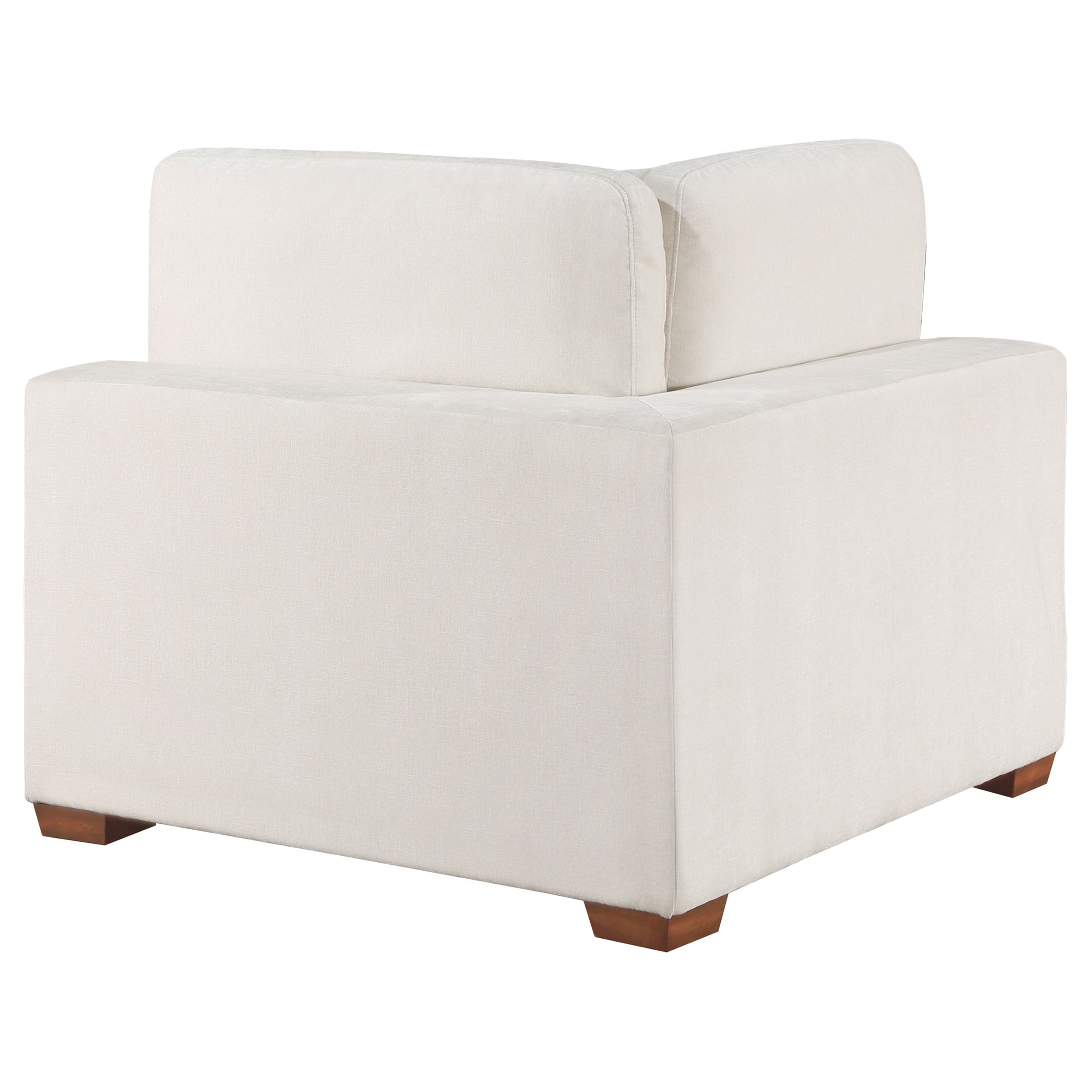 Lakeview Upholstered Corner Chair Ivory - MyWaynesHome #