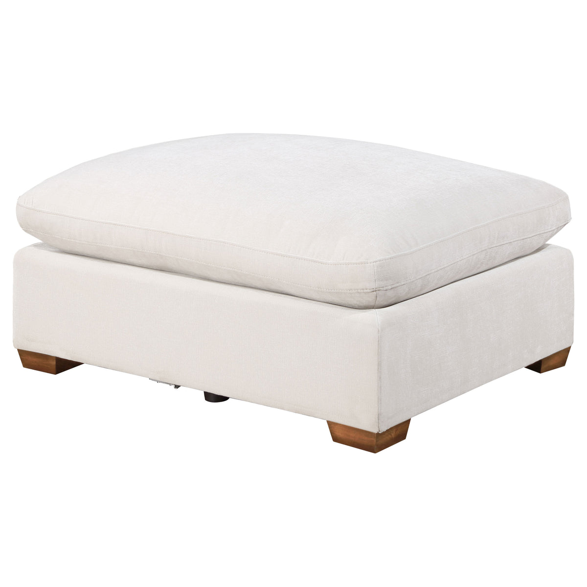 Lakeview Rectangular Upholstered Ottoman Ivory - MyWaynesHome #