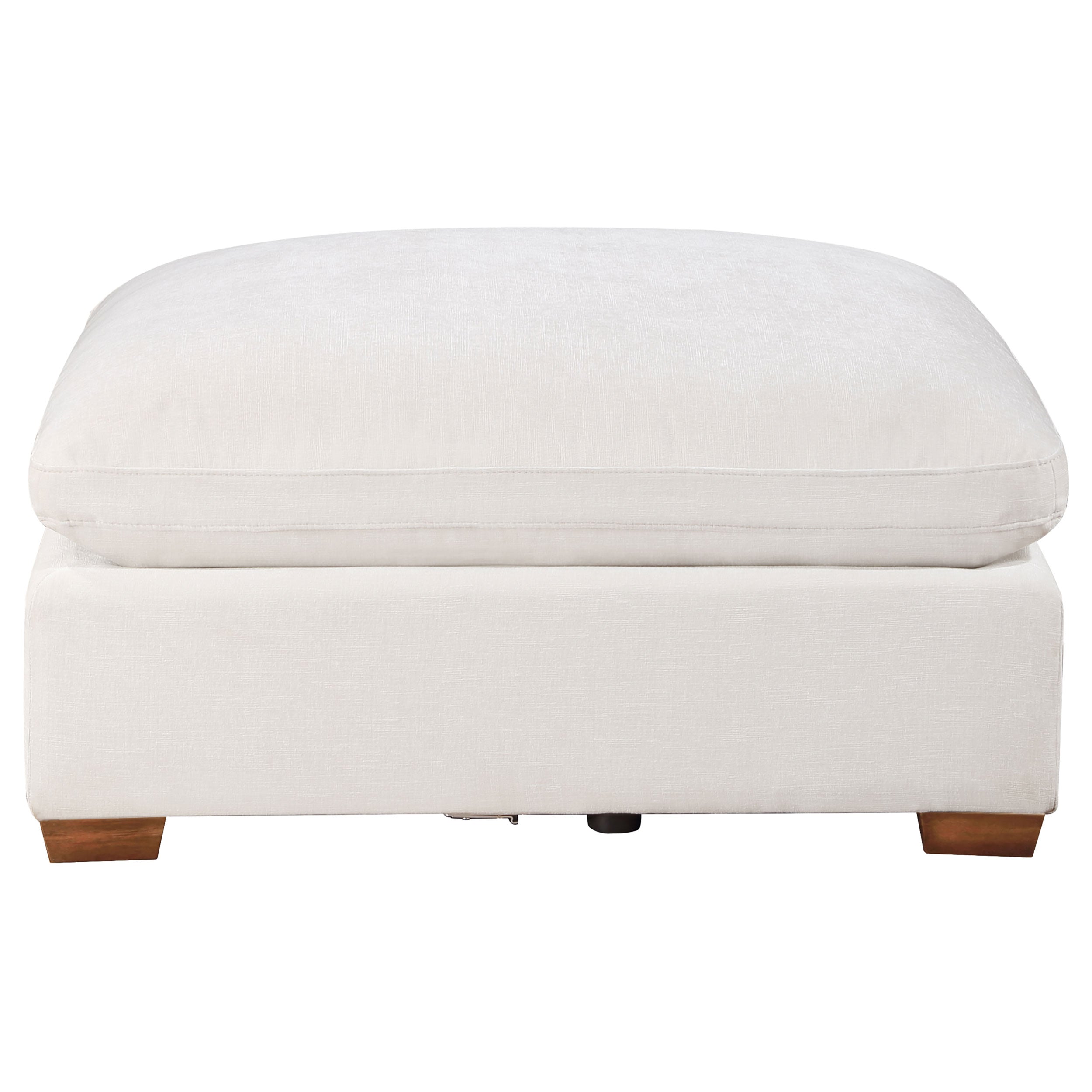 Lakeview Rectangular Upholstered Ottoman Ivory - MyWaynesHome #