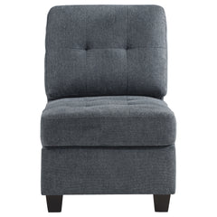 Georgina Upholstered Armless Chair Steel Grey - MyWaynesHome #
