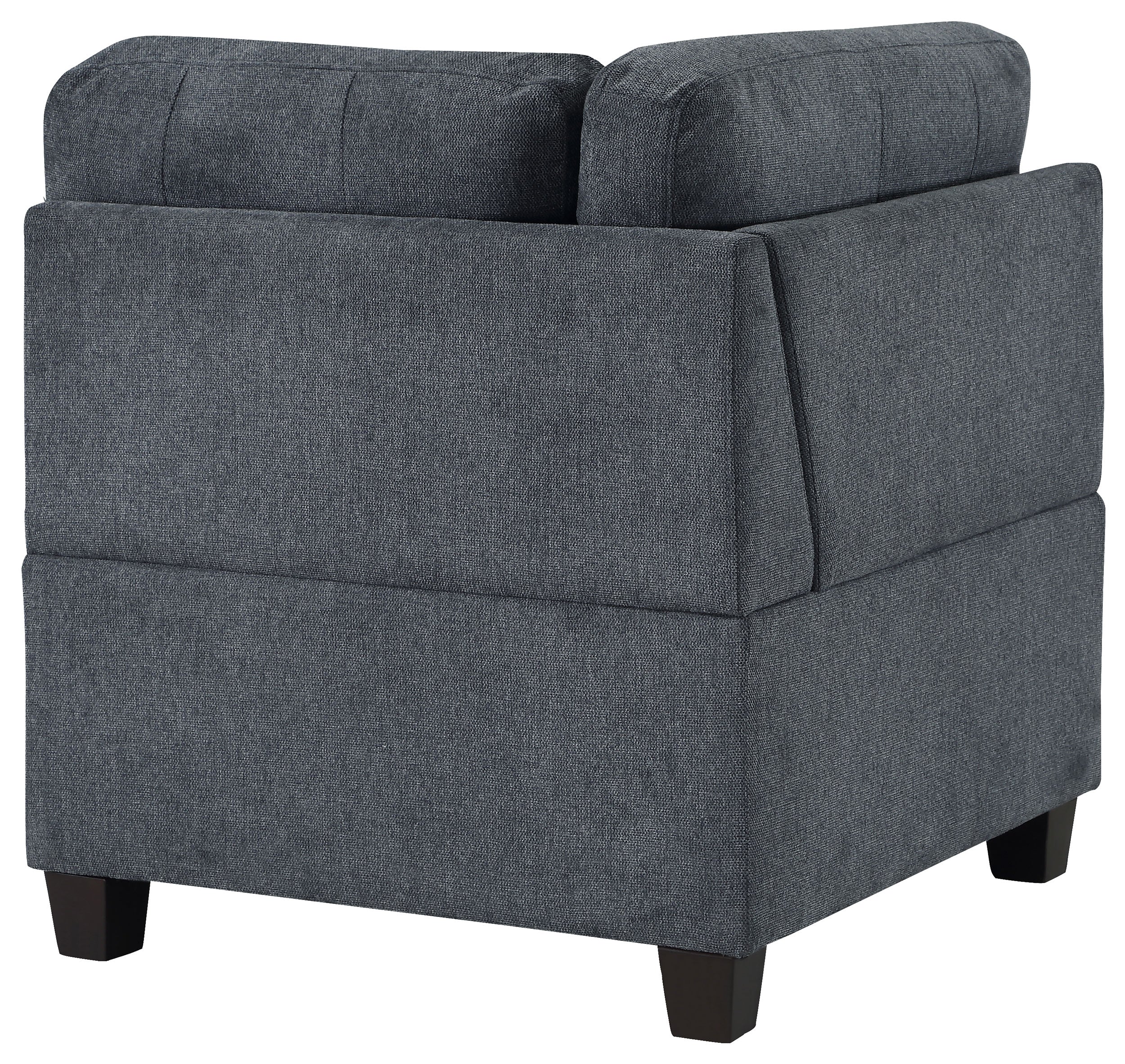 Georgina Upholstered Corner Chair Steel Grey - MyWaynesHome #