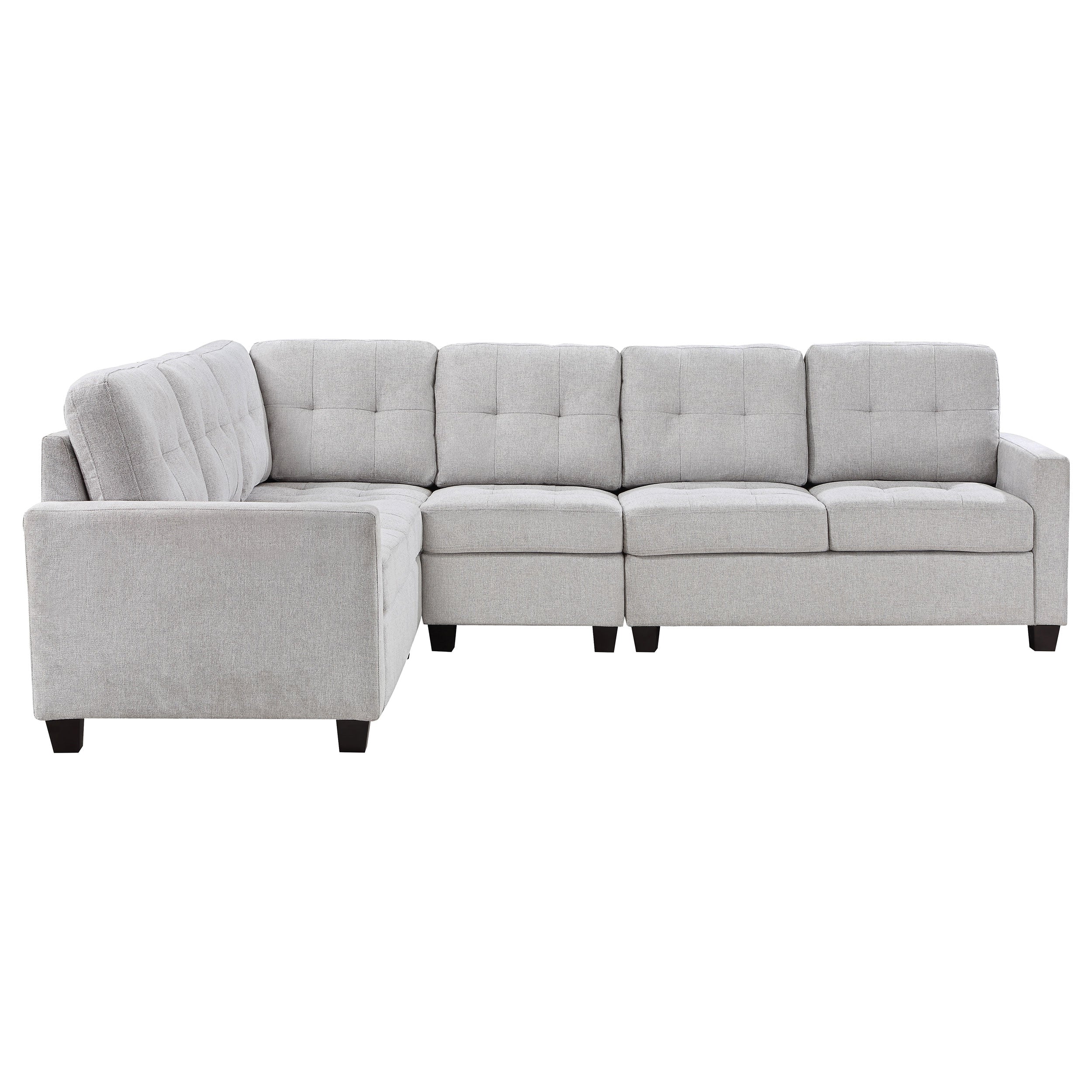 Georgina 4-piece Upholstered Modular Sectional Sofa Beige - MyWaynesHome #