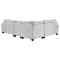 Georgina 4-piece Upholstered Modular Sectional Sofa Beige - MyWaynesHome #