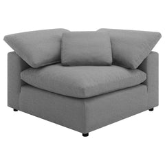 Raleigh 6-piece Boucle Upholstered Modular Sectional Grey - MyWaynesHome #