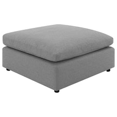 Raleigh Boucle Upholstered Ottoman Grey - MyWaynesHome #