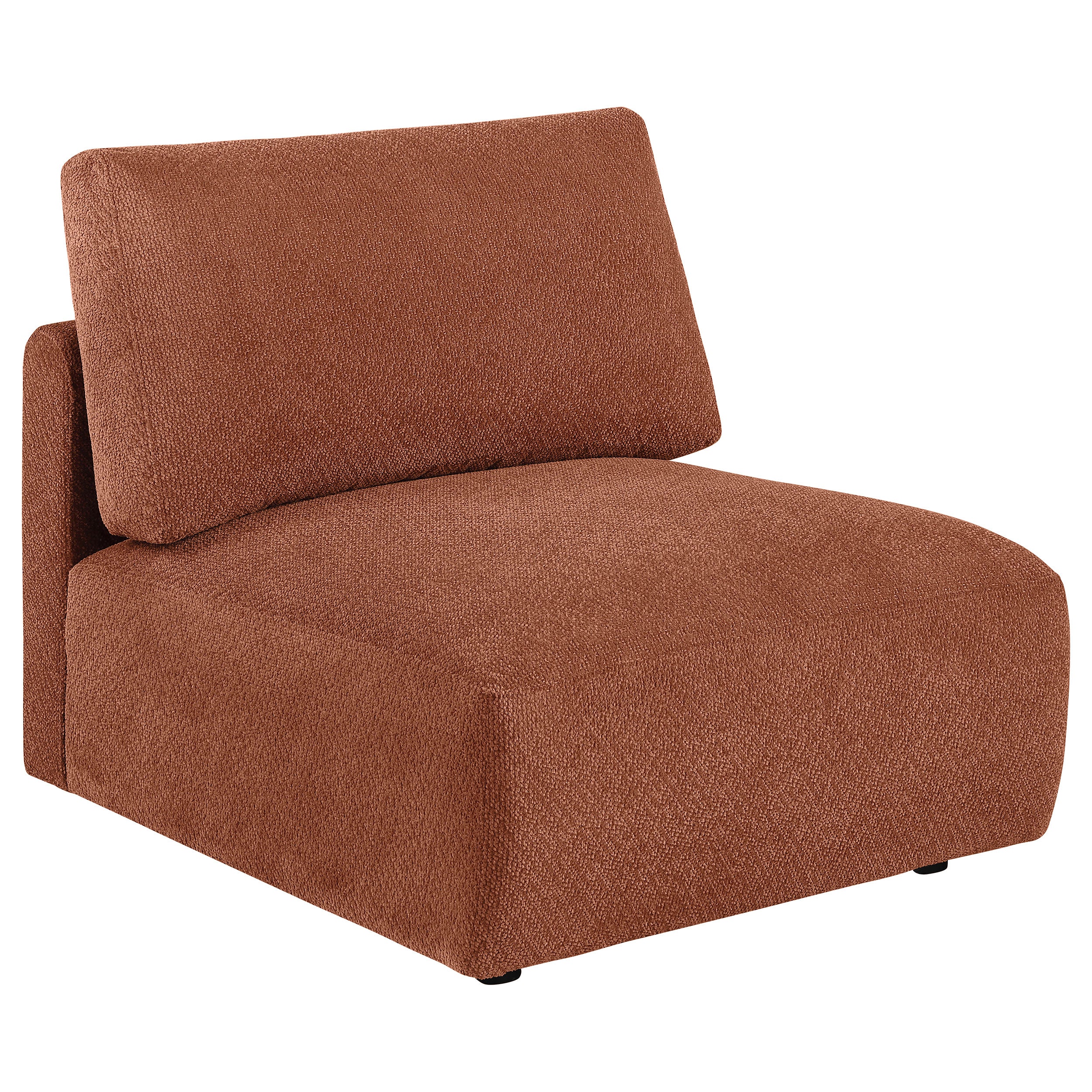 Elysia 6-piece Chenille Upholstered Modular Sectional Sofa Coral