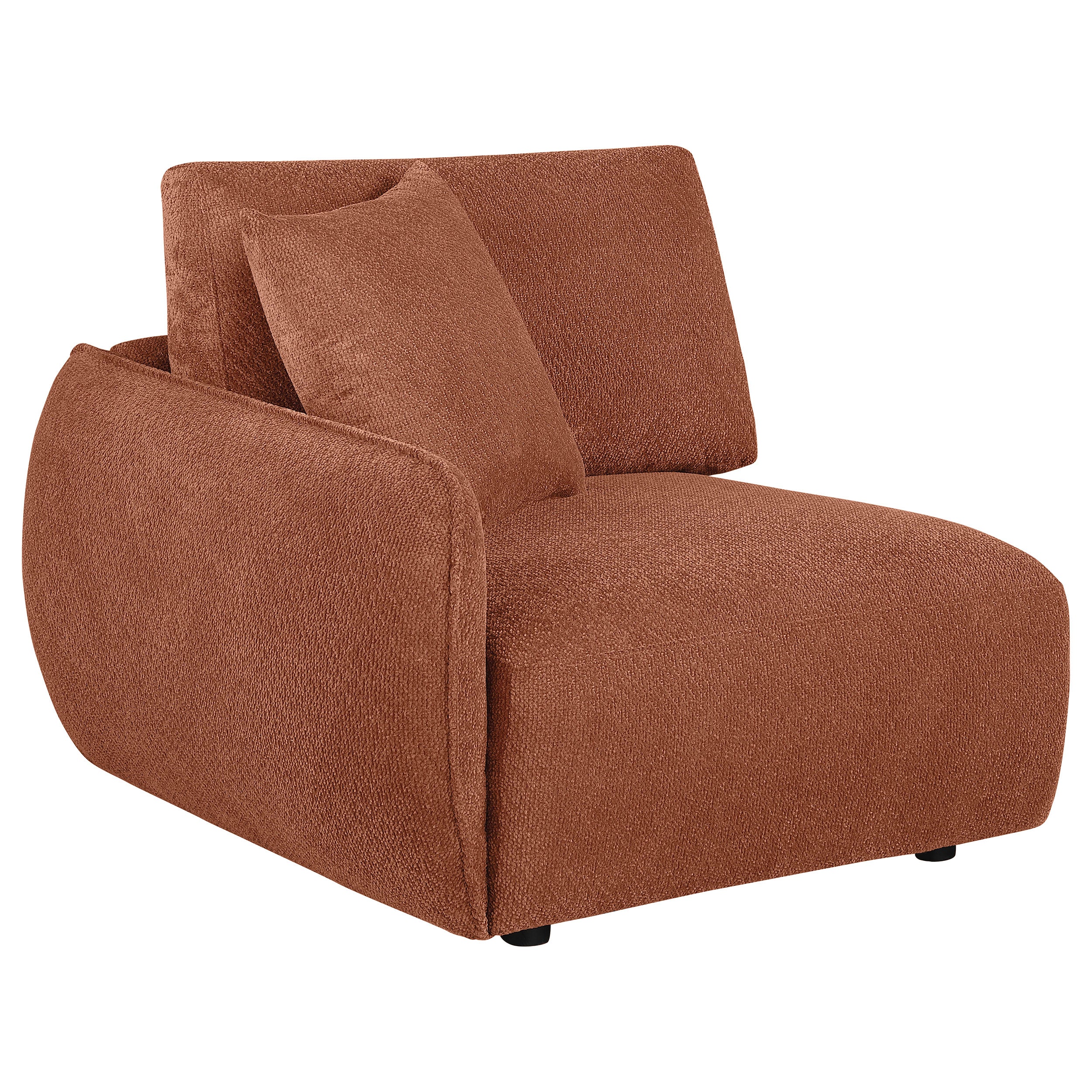 Elysia 6-piece Chenille Upholstered Modular Sectional Sofa Coral
