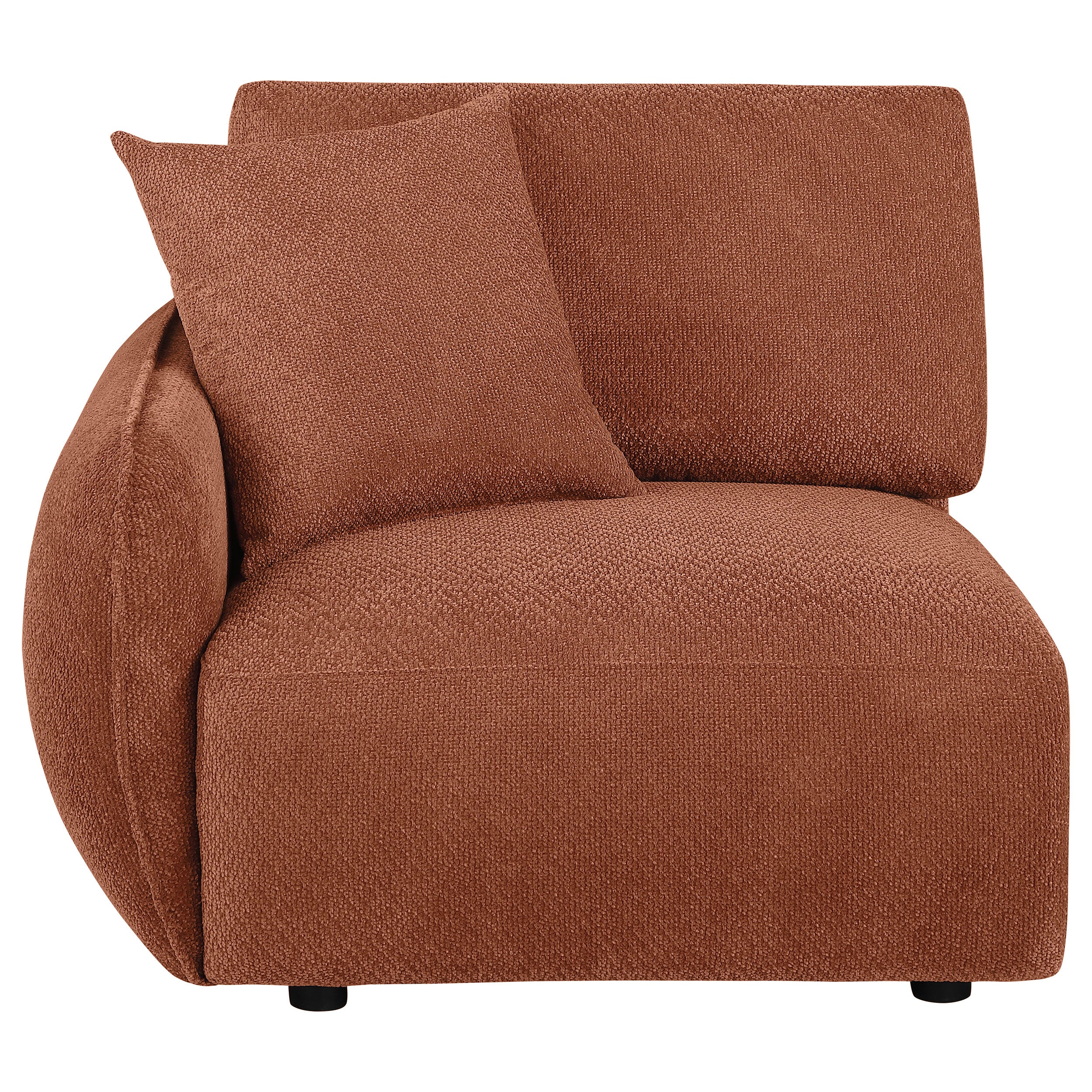 Elysia Chenille Upholstered Modular Laf Chair Coral