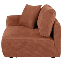 Elysia Chenille Upholstered Modular Laf Chair Coral