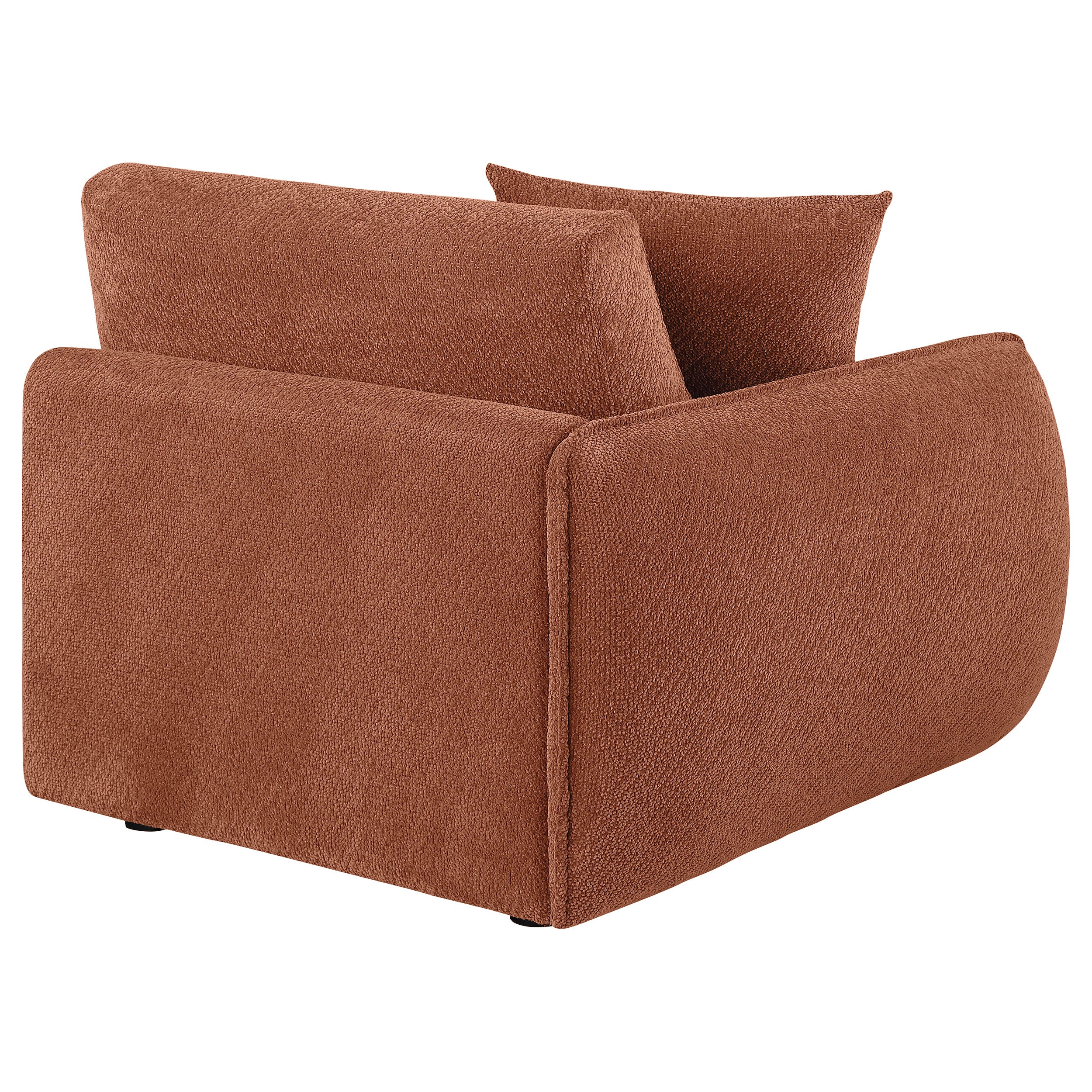 Elysia Chenille Upholstered Modular Laf Chair Coral