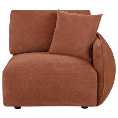Elysia Chenille Upholstered Modular Raf Chair Coral