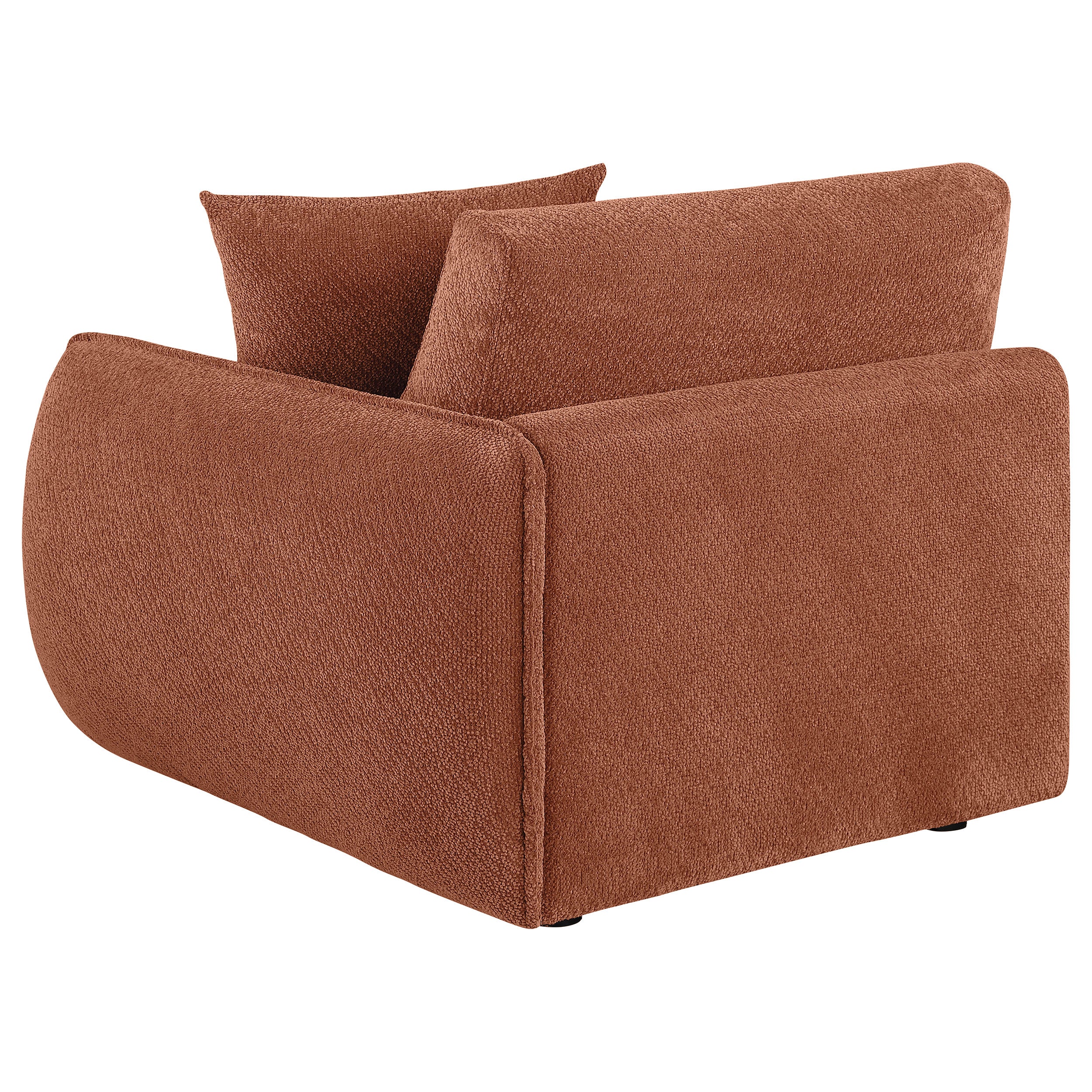 Elysia Chenille Upholstered Modular Raf Chair Coral