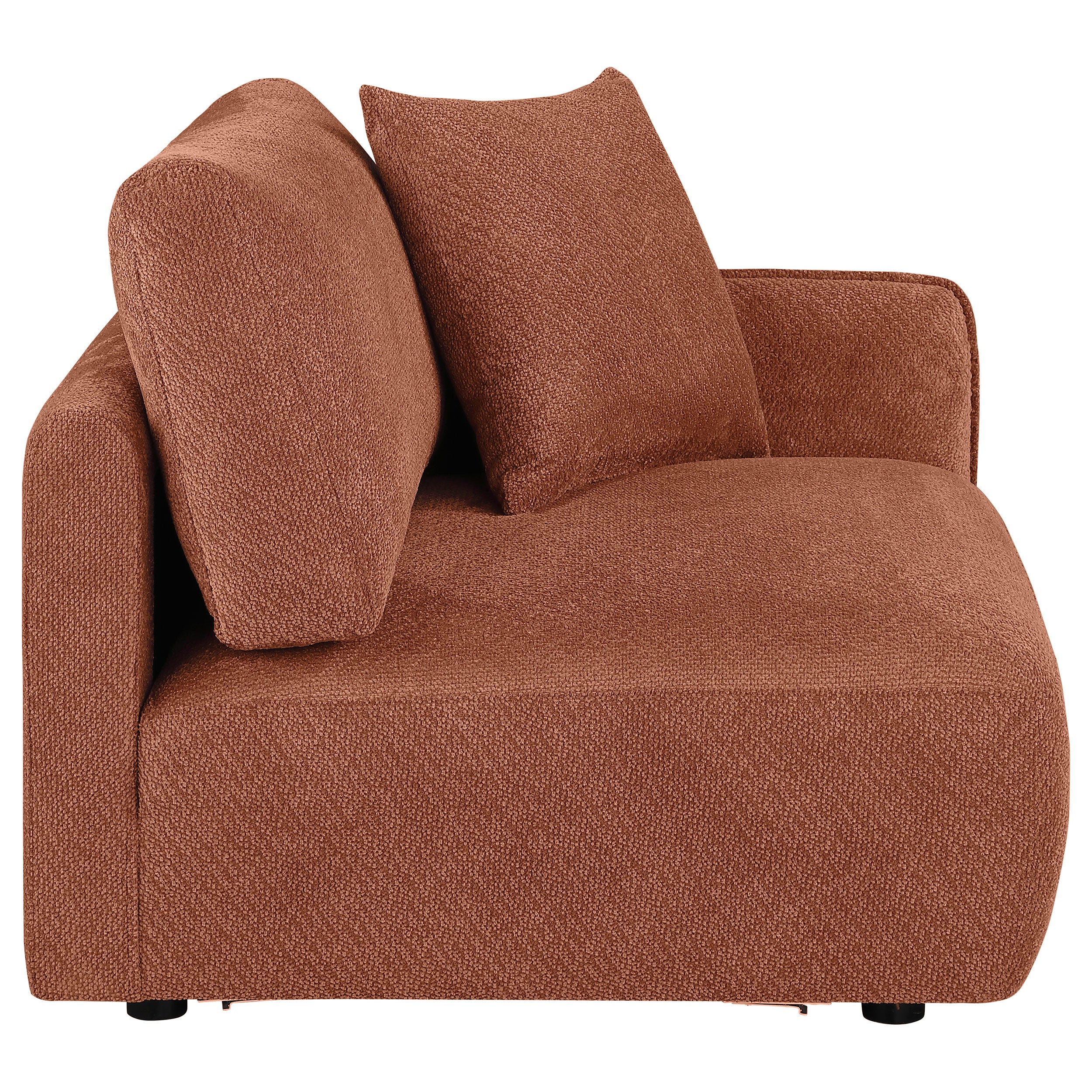Elysia Chenille Upholstered Modular Raf Chair Coral