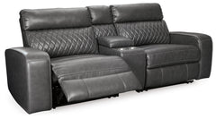 Samperstone 3-Piece Power Reclining Sectional Loveseat - MyWaynesHome #
