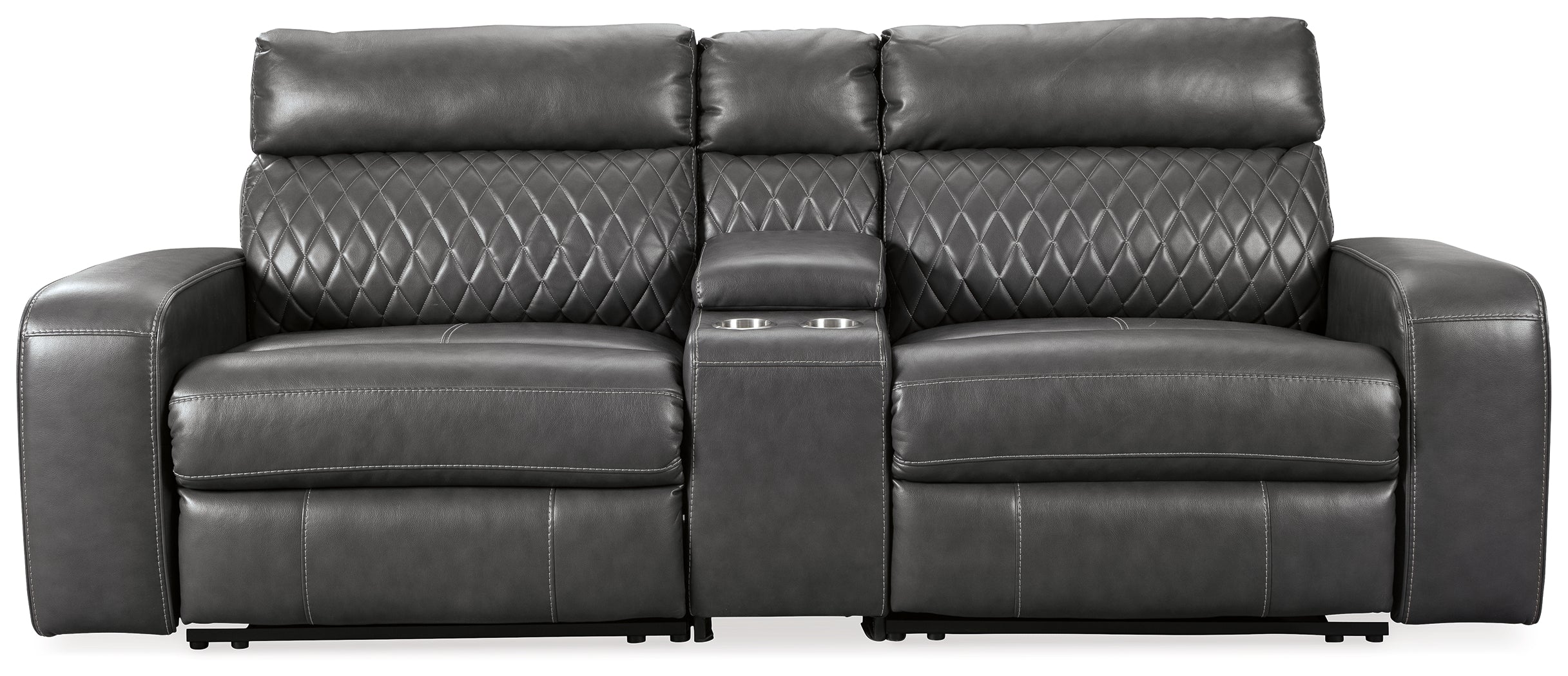 Samperstone 3-Piece Power Reclining Sectional Loveseat - MyWaynesHome #