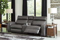 Samperstone 3-Piece Power Reclining Sectional Loveseat - MyWaynesHome #