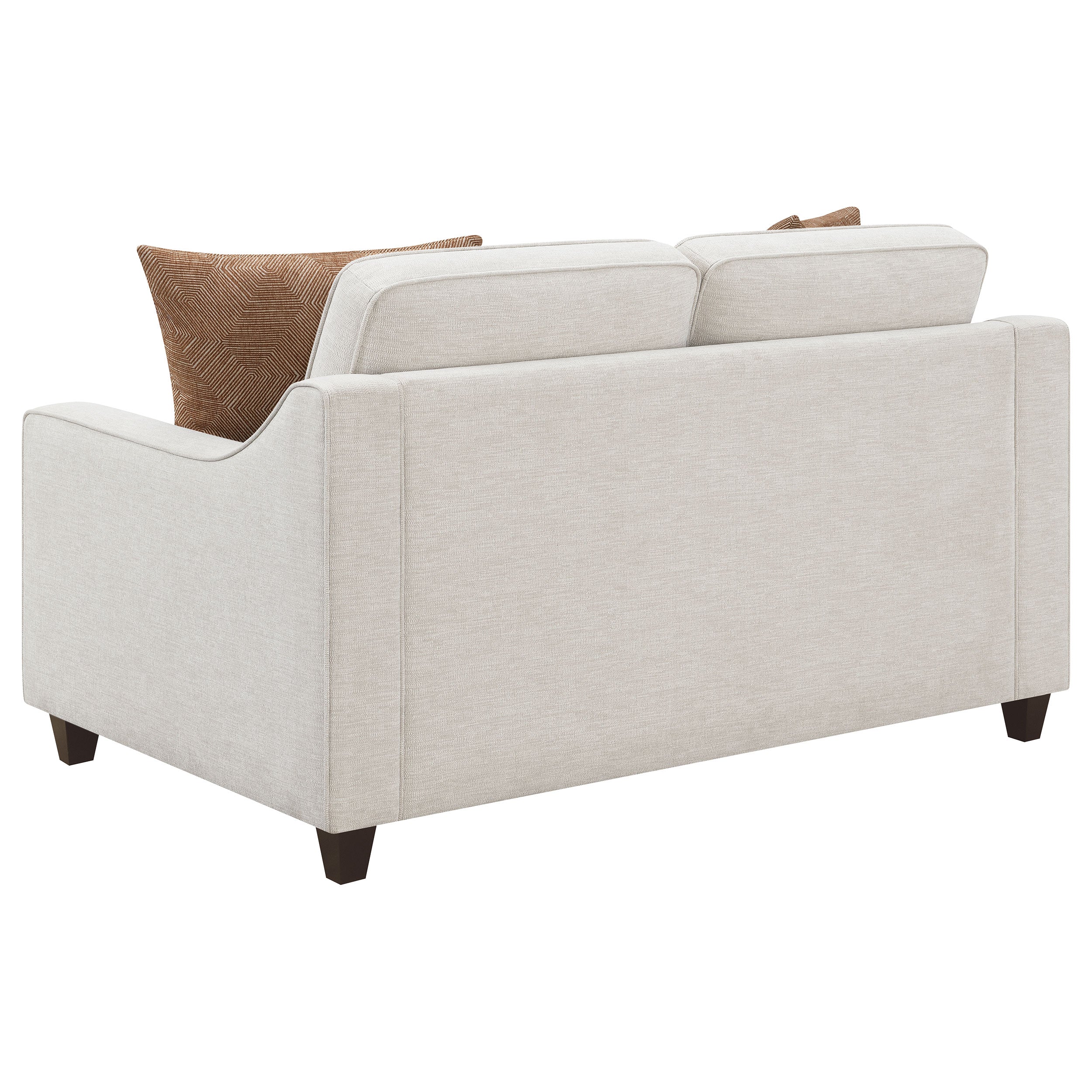Christine 3-piece Upholstered Sloped Arm Sofa Set Beige - MyWaynesHome #