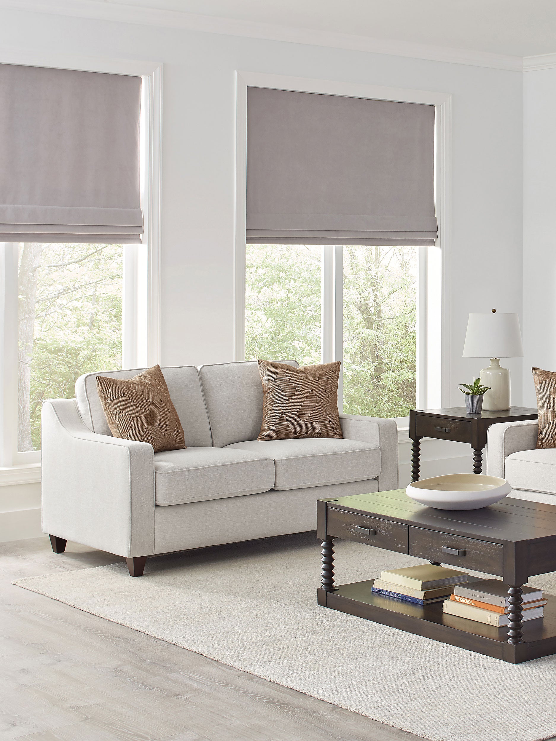 Christine Upholstered Sloped Arm Loveseat Beige - MyWaynesHome #