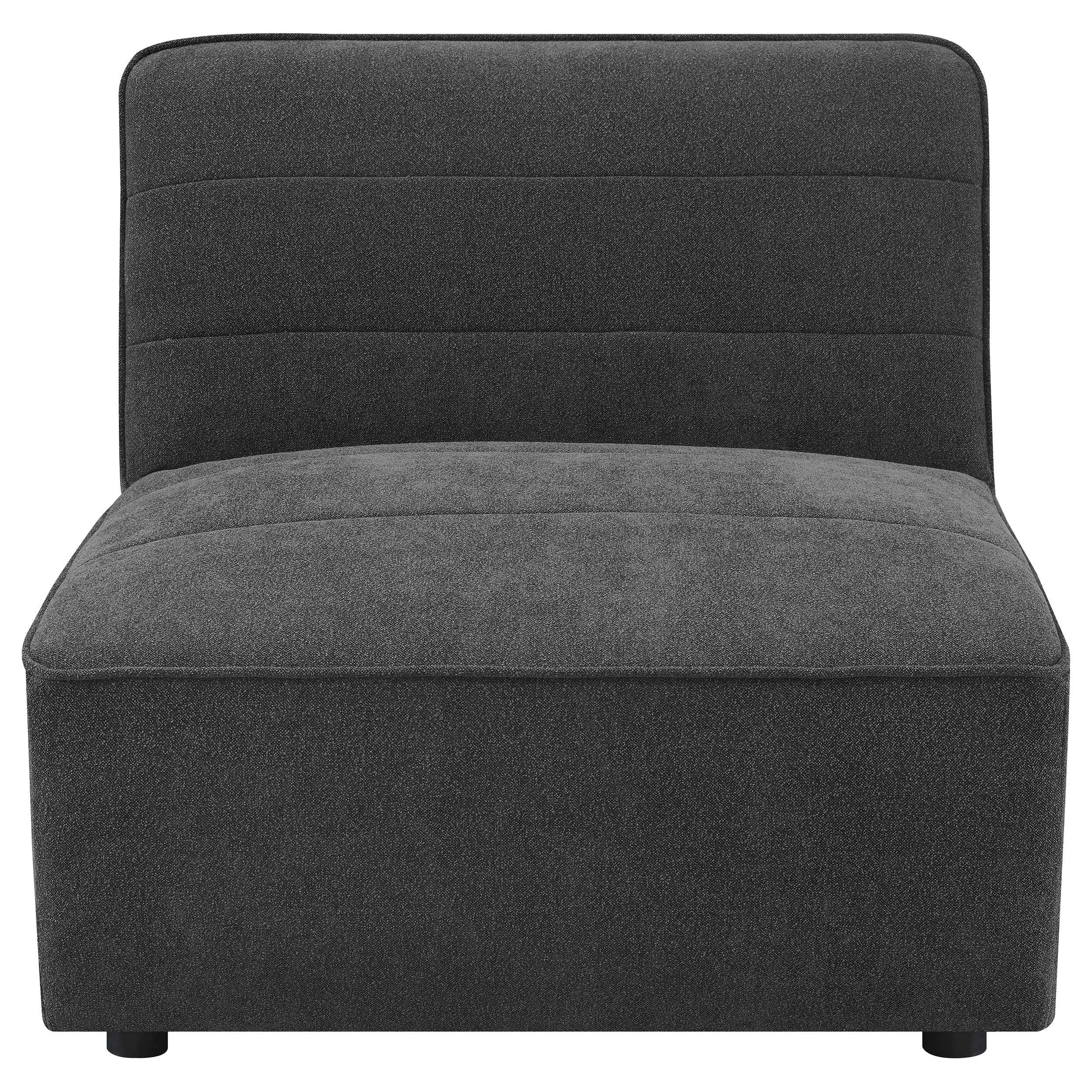 Sunny 6-piece Upholstered Modular Sectional Sofa Charcoal - MyWaynesHome #