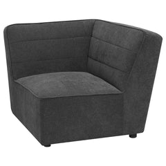 Sunny Upholstered Corner Chair Dark Charcoal - MyWaynesHome #