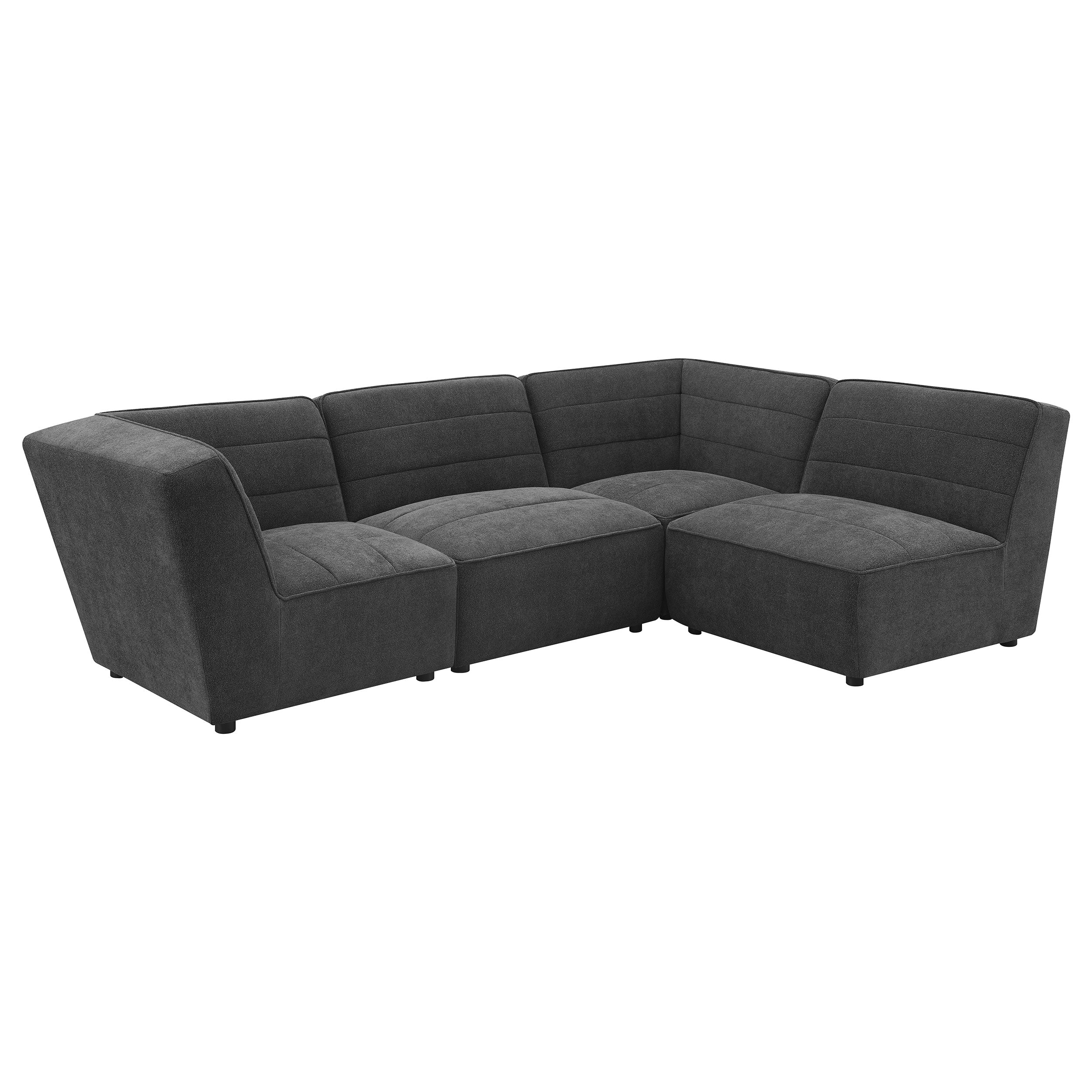 Sunny Upholstered Corner Chair Dark Charcoal - MyWaynesHome #