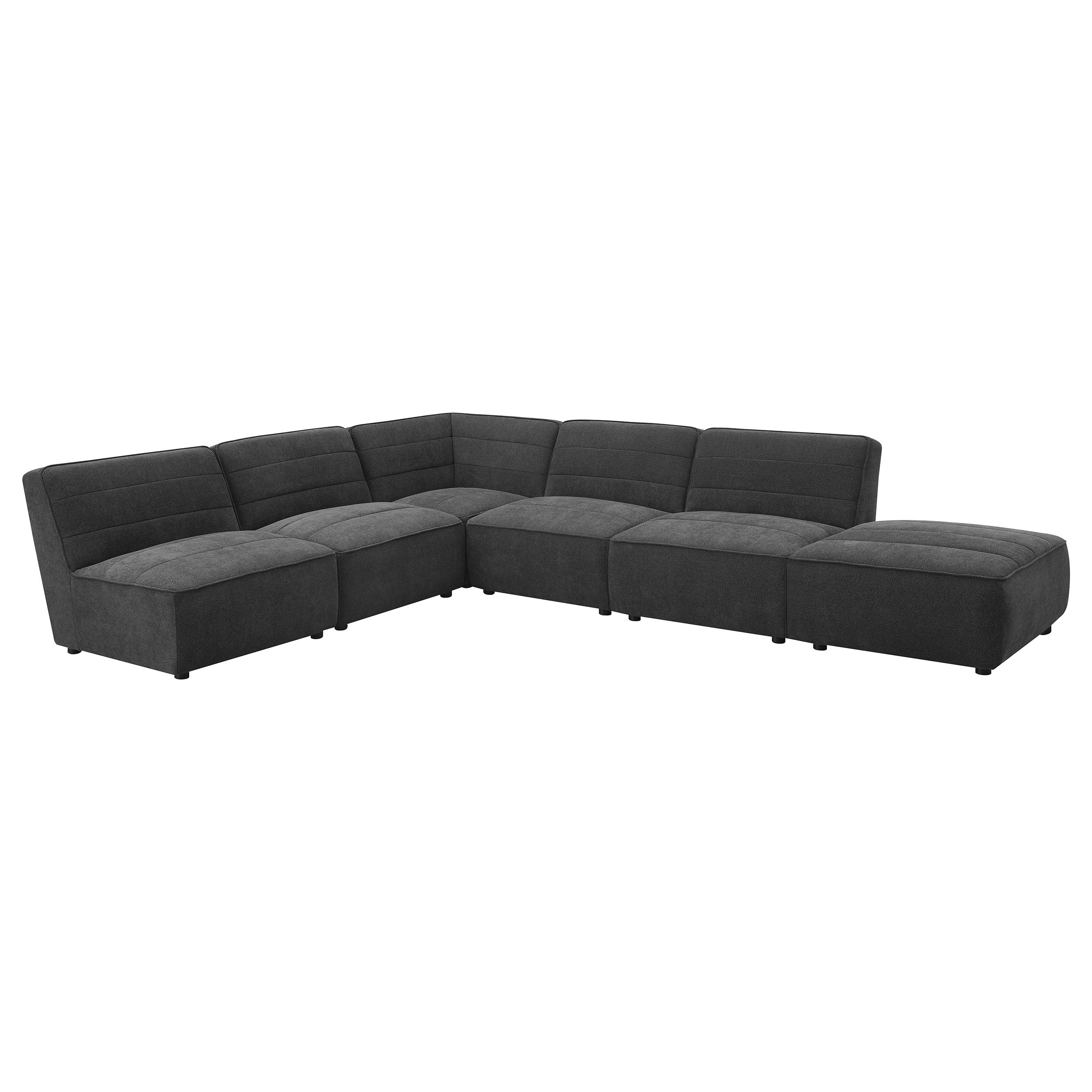 Sunny Upholstered Corner Chair Dark Charcoal - MyWaynesHome #