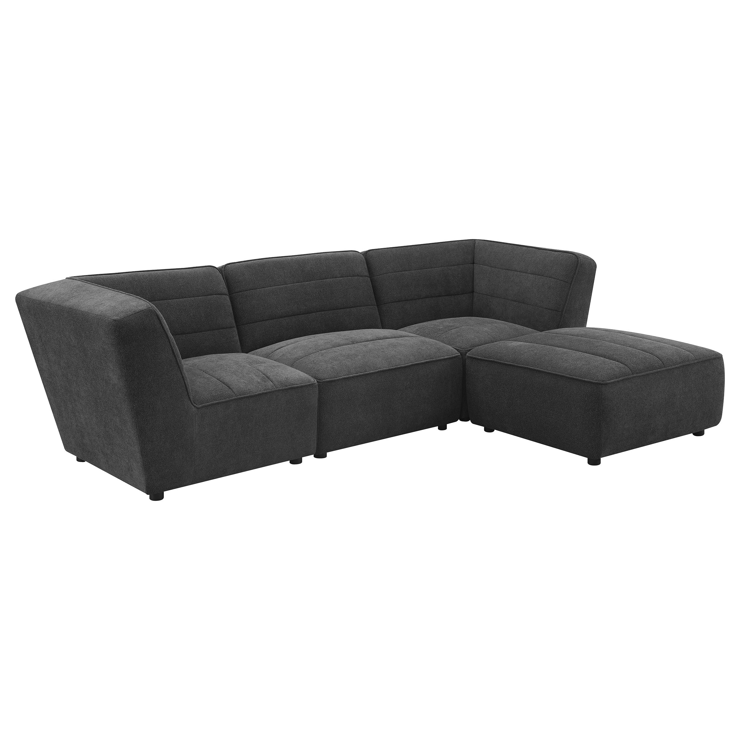 Sunny Upholstered Corner Chair Dark Charcoal - MyWaynesHome #