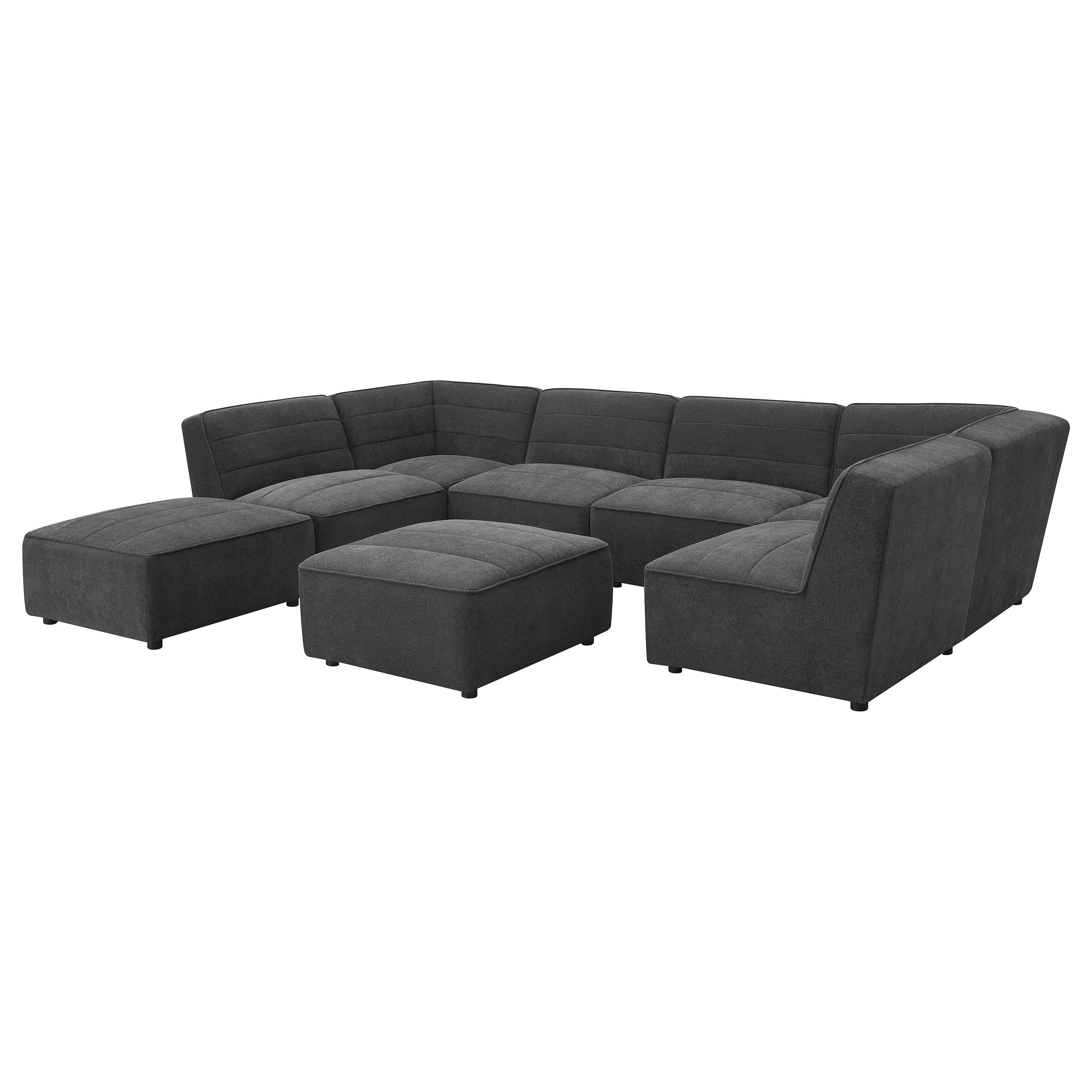 Sunny Upholstered Corner Chair Dark Charcoal - MyWaynesHome #