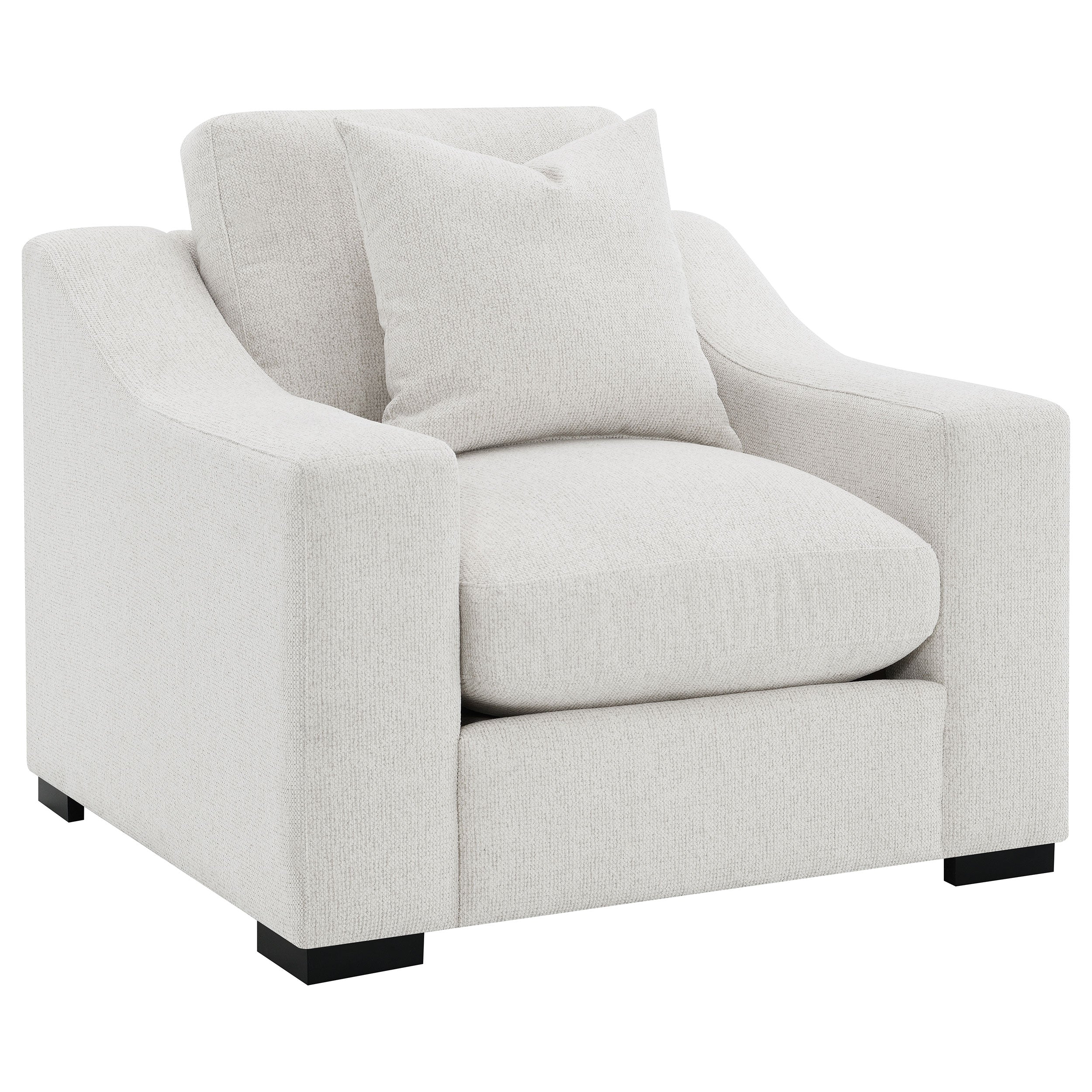 Ashlyn 3-piece Upholstered Track Arm Sofa Set Sand