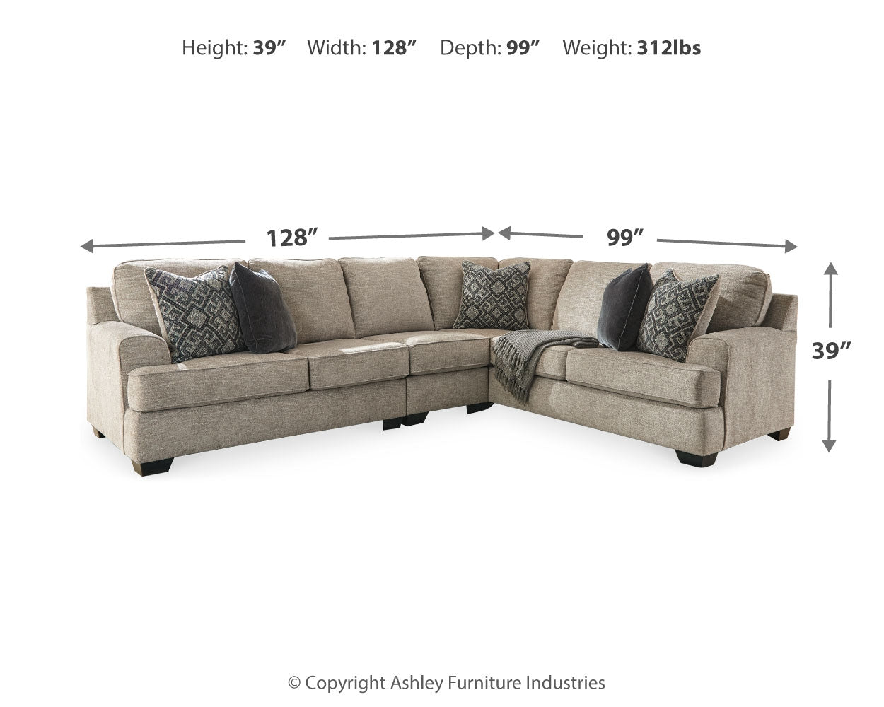 Bovarian 3-Piece Sectional