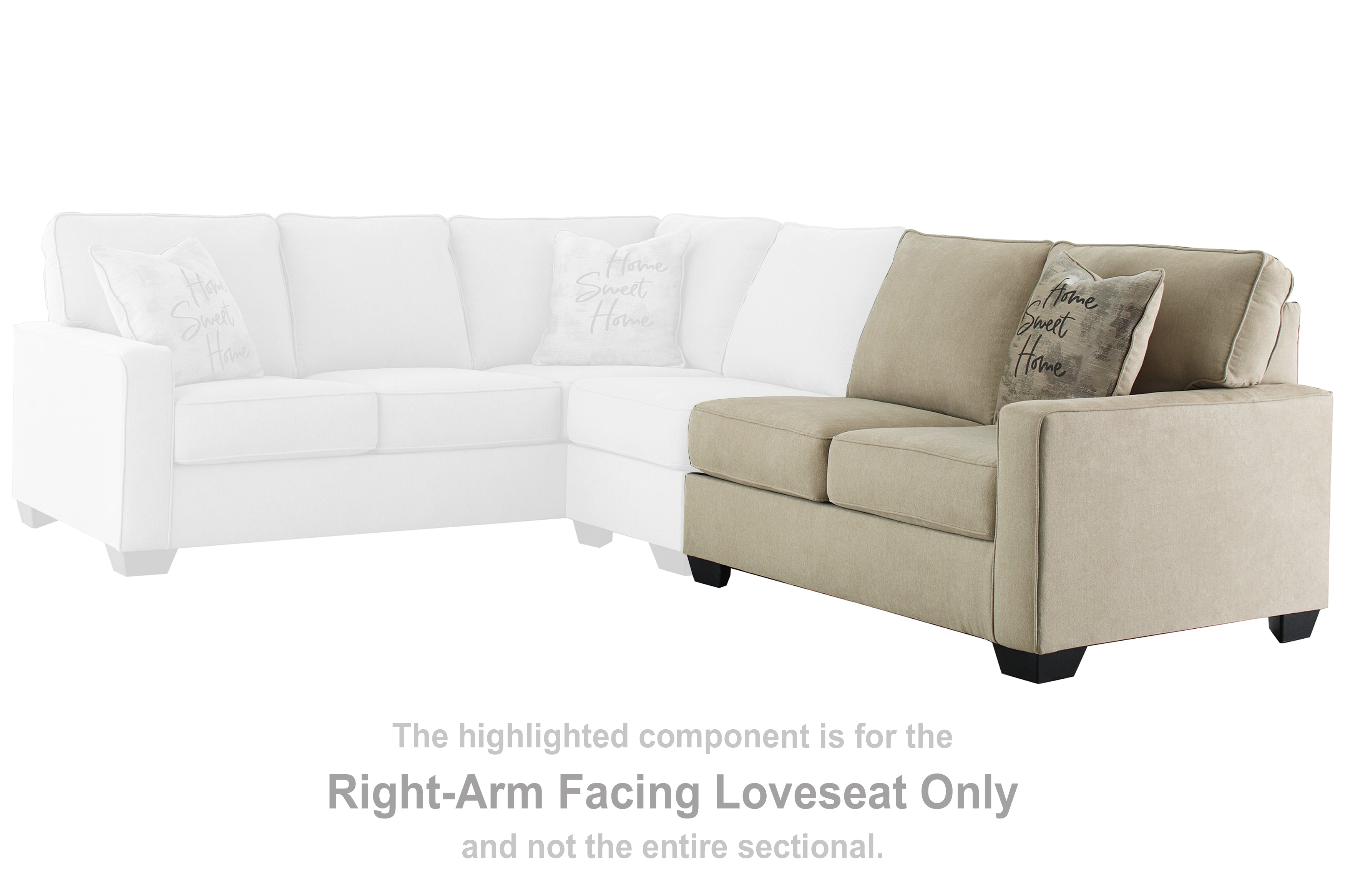 Lucina Right-Arm Facing Loveseat - MyWaynesHome #