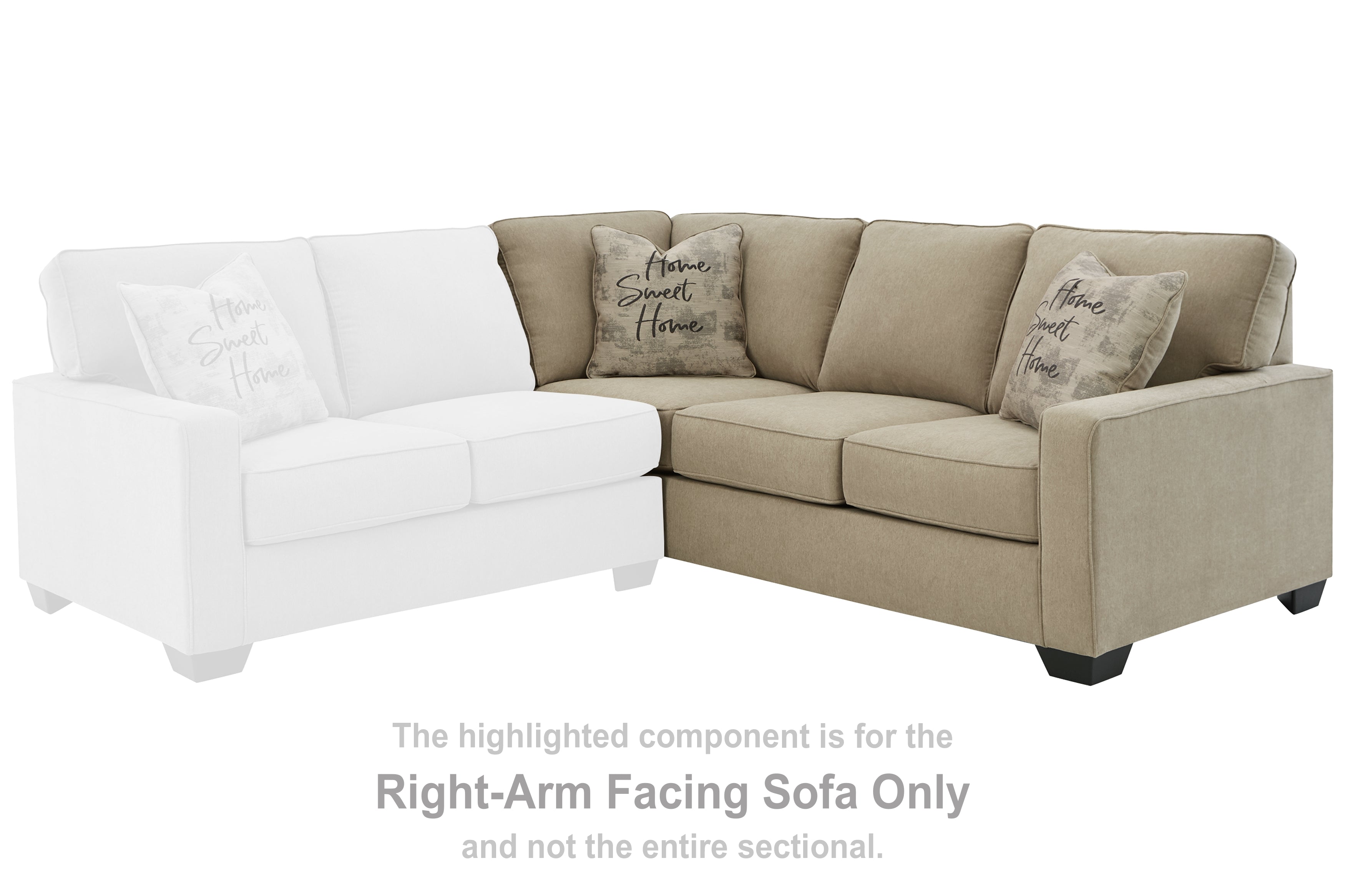 Lucina Right-Arm Facing Sofa - MyWaynesHome #