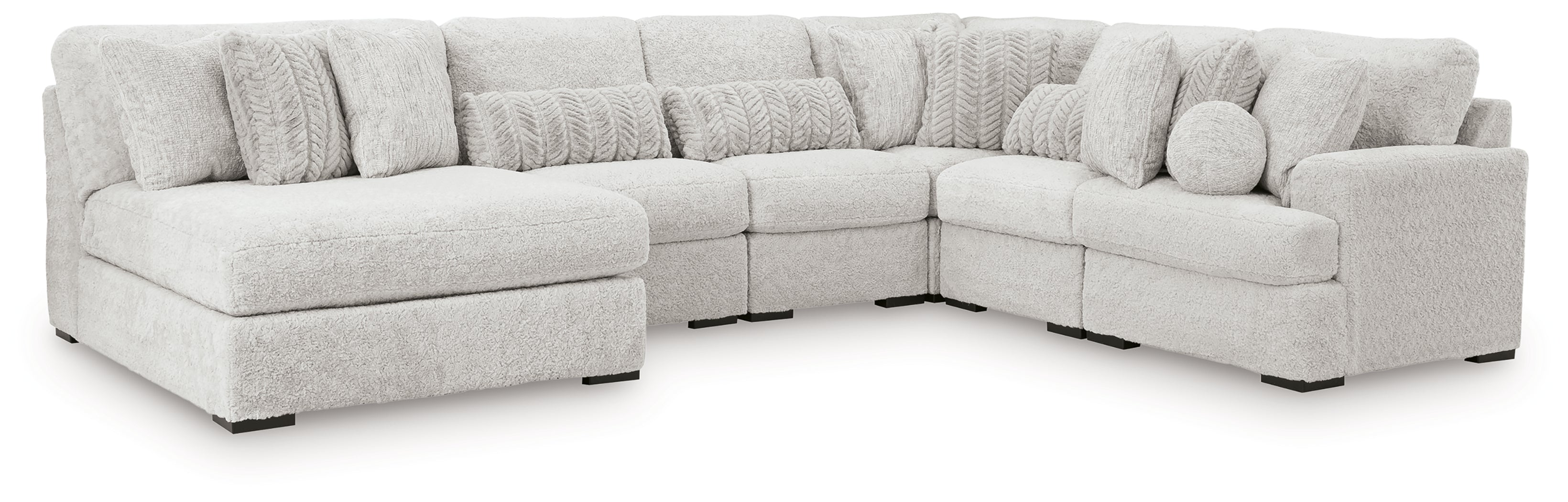 Cuddle Plush 6-Piece Sectional with Chaise
