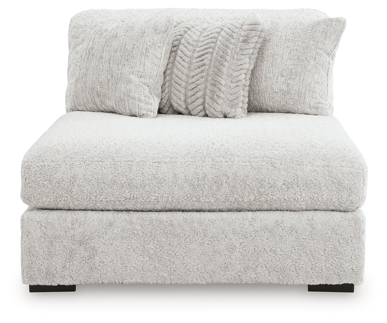 Cuddle Plush Oversized Armless Chaise