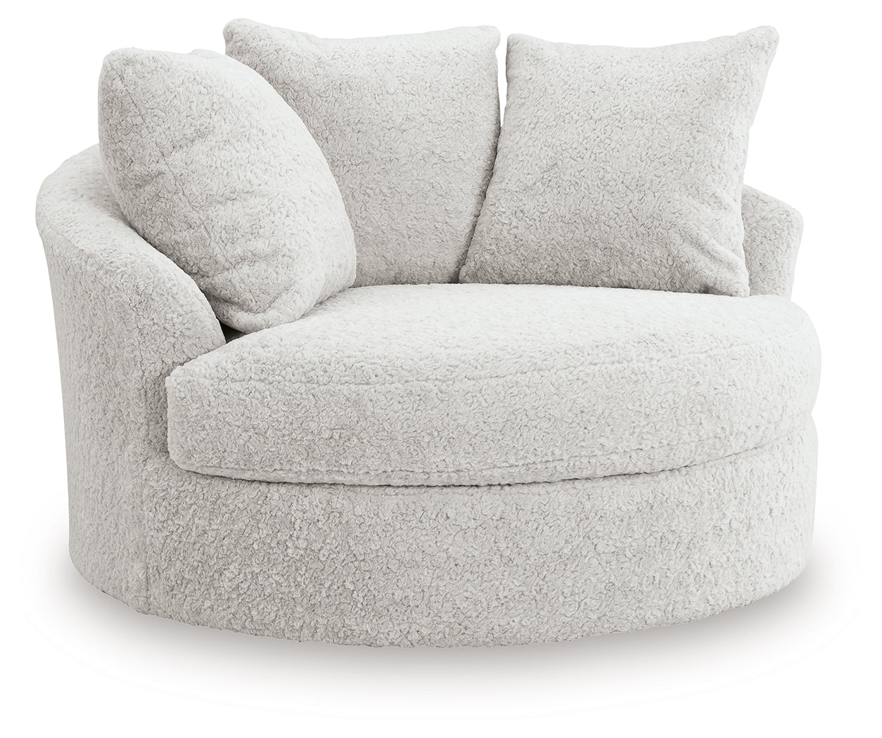 Cuddle Plush Oversized Swivel Accent Chair