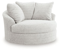 Cuddle Plush Oversized Swivel Accent Chair