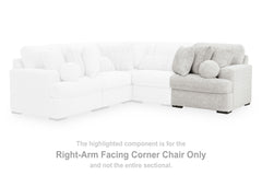 Cuddle Plush Right-Arm Facing Corner Chair