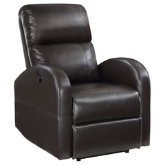 Grant Upholstered Power Recliner Chair Brown - MyWaynesHome #