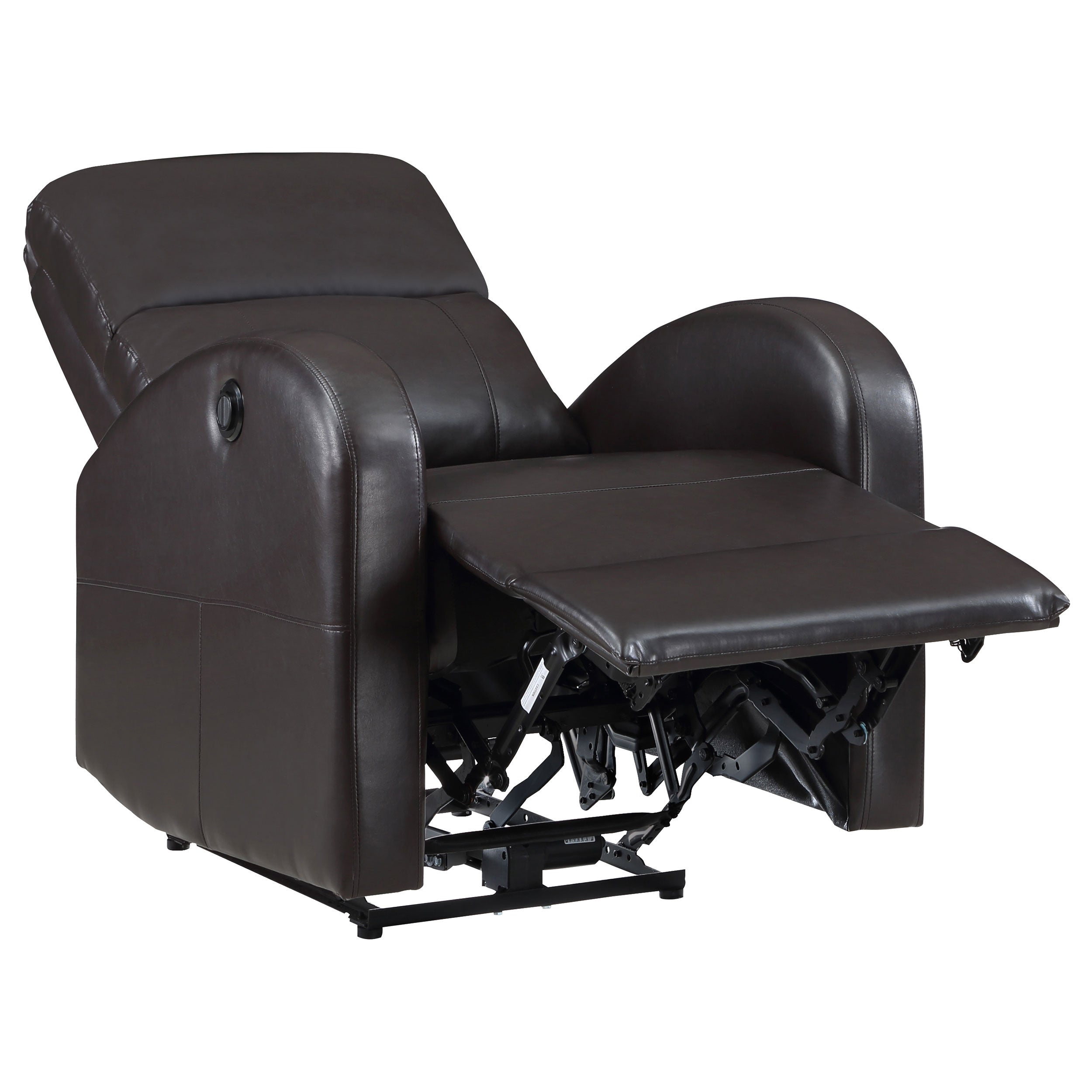 Grant Upholstered Power Recliner Chair Brown - MyWaynesHome #